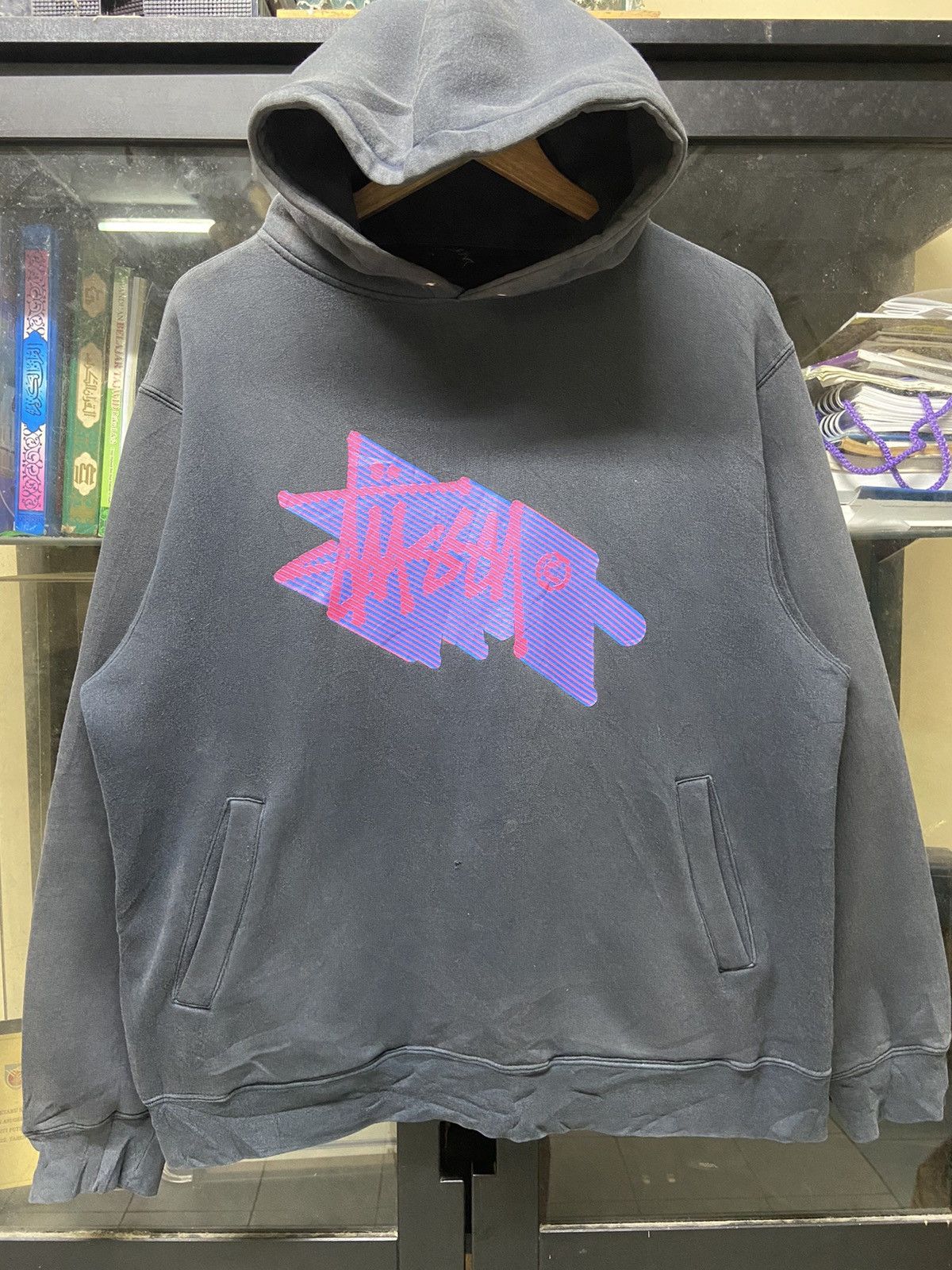 🔥NEEDGONE🔥Stussy Logo Mirror Hoodie