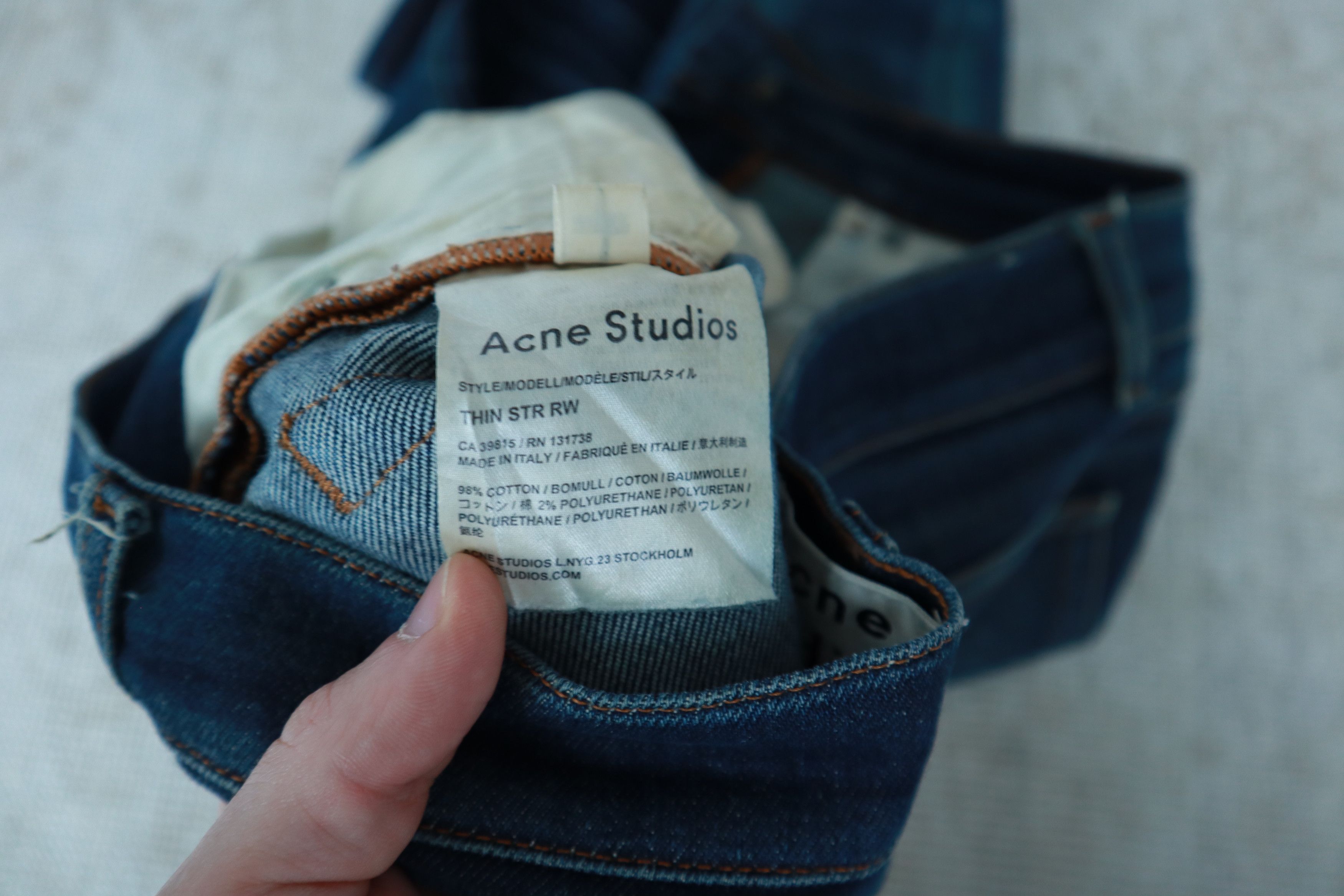 Acne Studios Beautifully Faded Raw Acne Studios Skinny Jeans Size US 28 / EU 44 - 11 Thumbnail