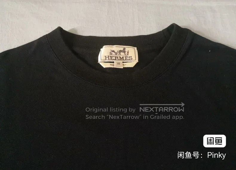 Hermes Hermes Short-sleeved t-shirt, 100% cotton, H embroidery Size US XS / EU 42 / 0 - 3 Thumbnail