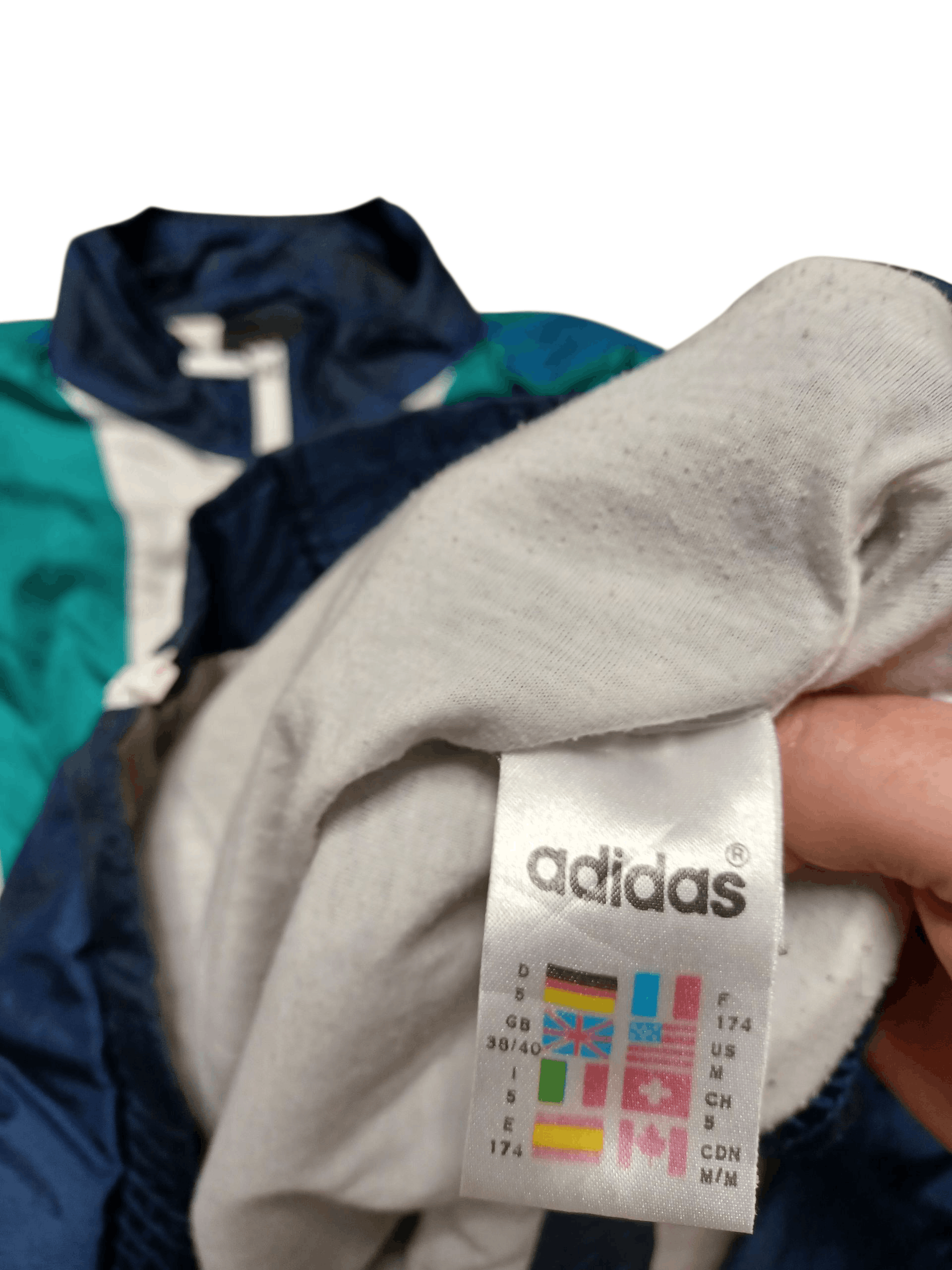 Adidas ADIDAS VINTAGE 90S NYLON TRACK JACKET Size US L / EU 52-54 / 3 - 5 Thumbnail