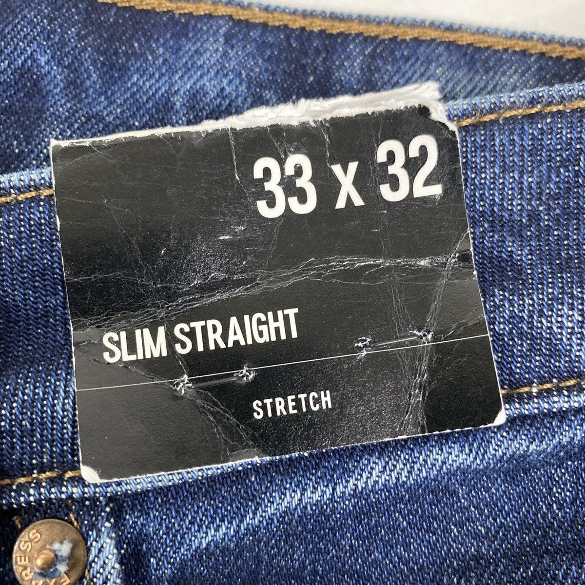 Express Express Slim Straight Men's Jeans Dark Wash 33x32 NWT Size US 33 - 8 Thumbnail
