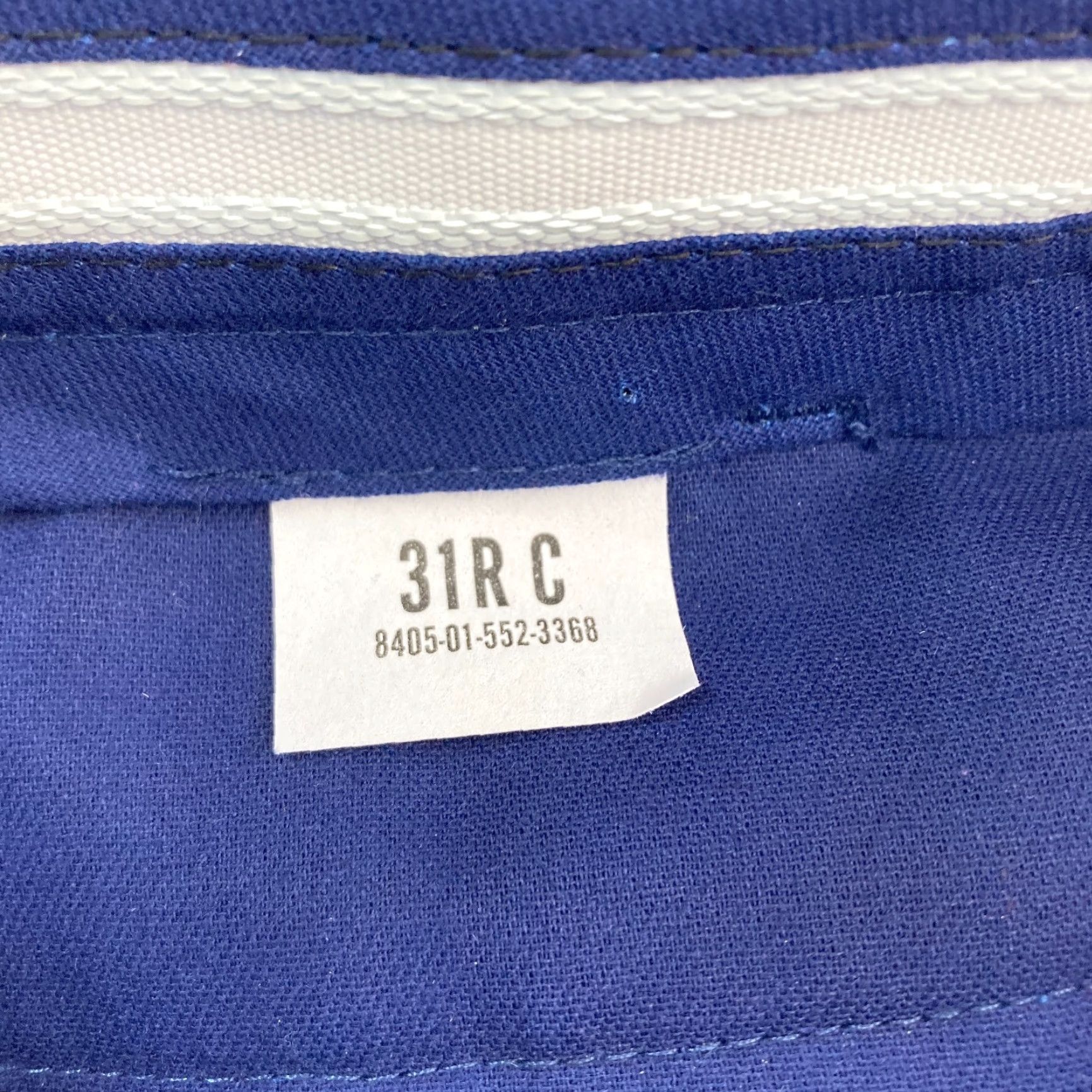 Vintage DSCP US Navy Dress Pants Mens 31 Blue Wool Blend Straight Leg Military Army NWT Size US 31 - 5 Thumbnail