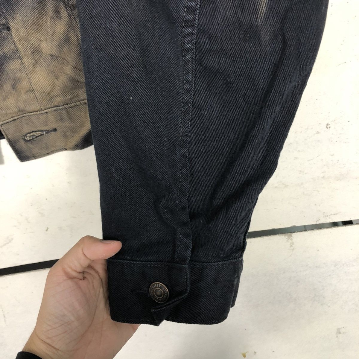 Levi's 🔥VINTAGE BIKER JACKET LEVI’S SUN FADED DESIGN VERY RARE Size US M / EU 48-50 / 2 - 17 Thumbnail