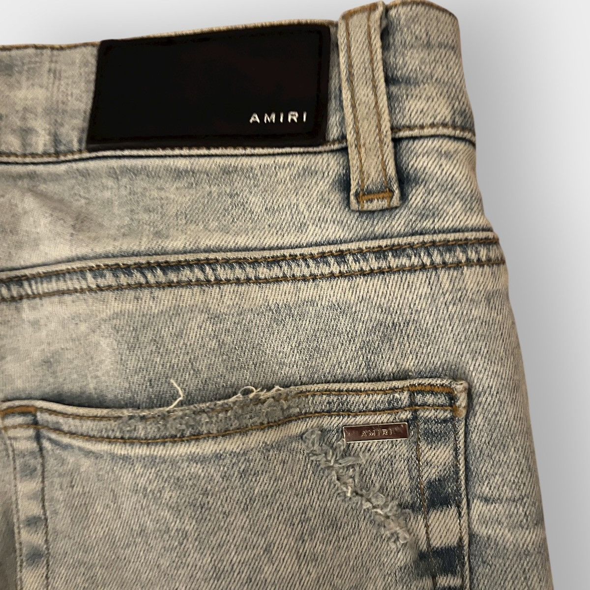 Amiri ICONIC! Amiri Jeans Green Patch Size 32 Size US 32 / EU 48 - 6 Thumbnail