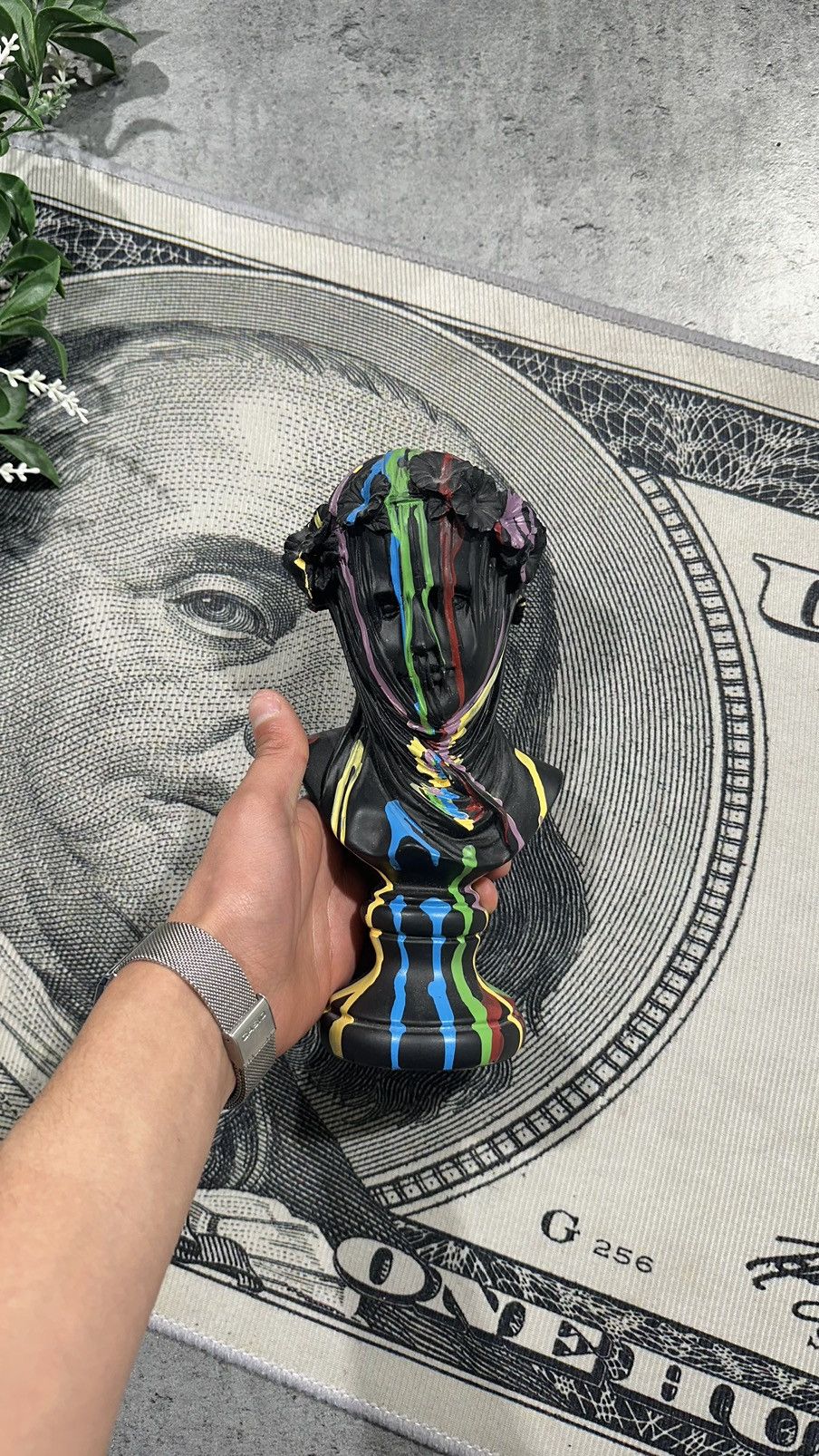 Vintage Rare Hand-Painted Modern Art Bust 🎨 Size US M / EU 48-50 / 2 - 1 Thumbnail