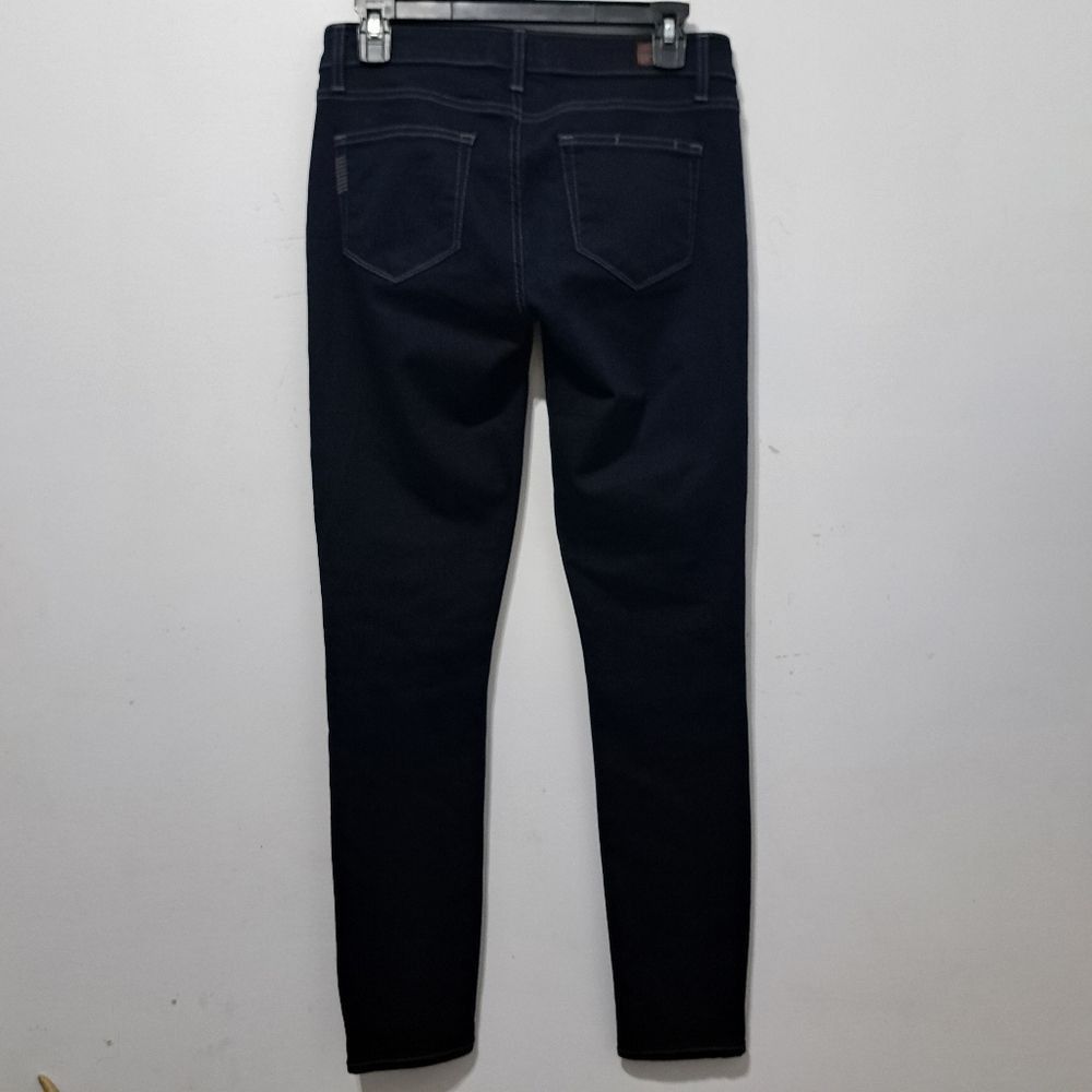 Paige Paige Peg Super Skinny Mid Rise Dark Wash Vertigo Size 28 Size 28" / US 6 / IT 42 - 12 Thumbnail