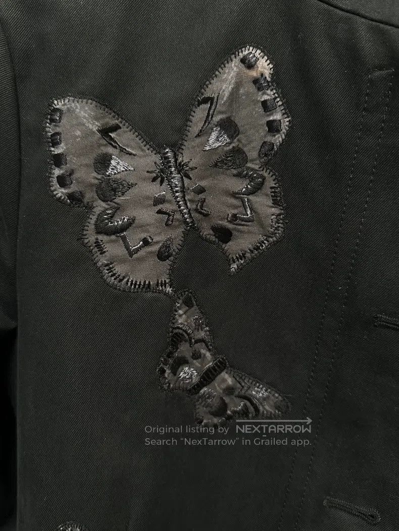 Valentino Valentino Black embroidered butterfly jacket Size US S / EU 44-46 / 1 - 3 Thumbnail