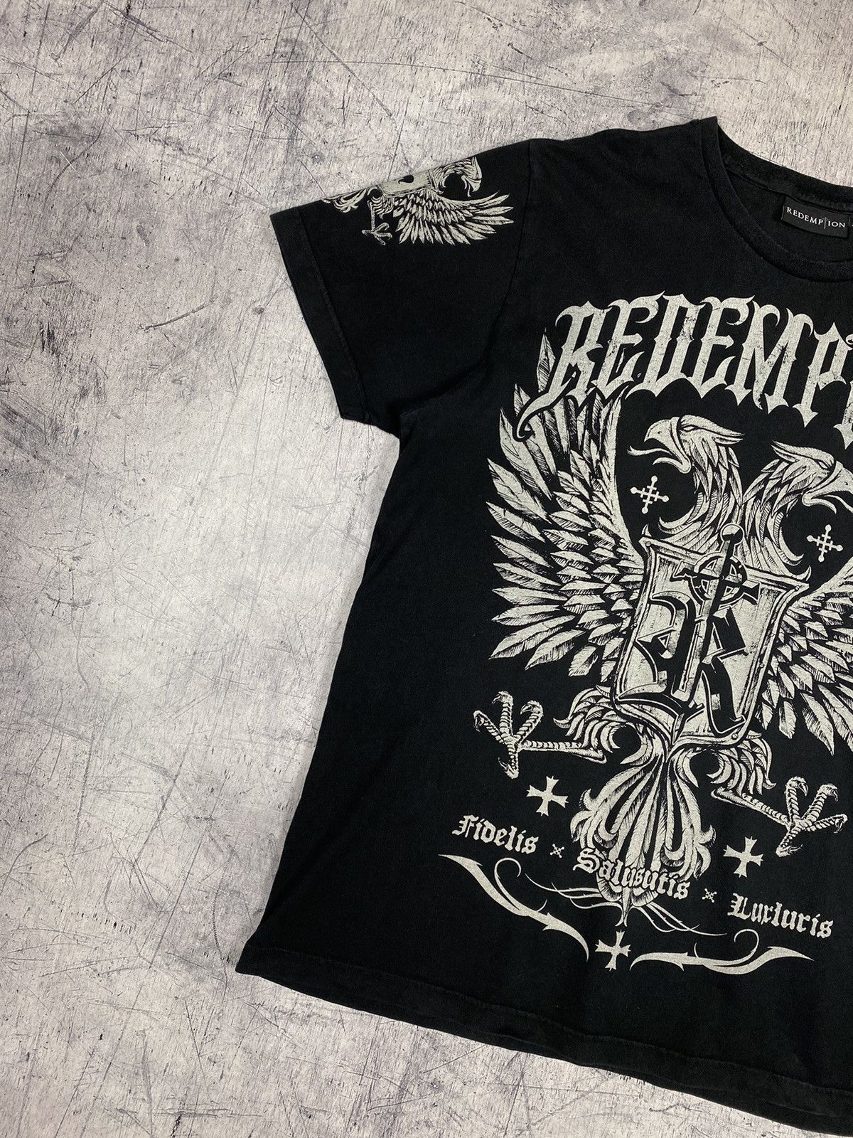Designer Redemption Affliction Style Y2K Hype T Shirt Tee Size US XL / EU 56 / 4 - 4 Thumbnail