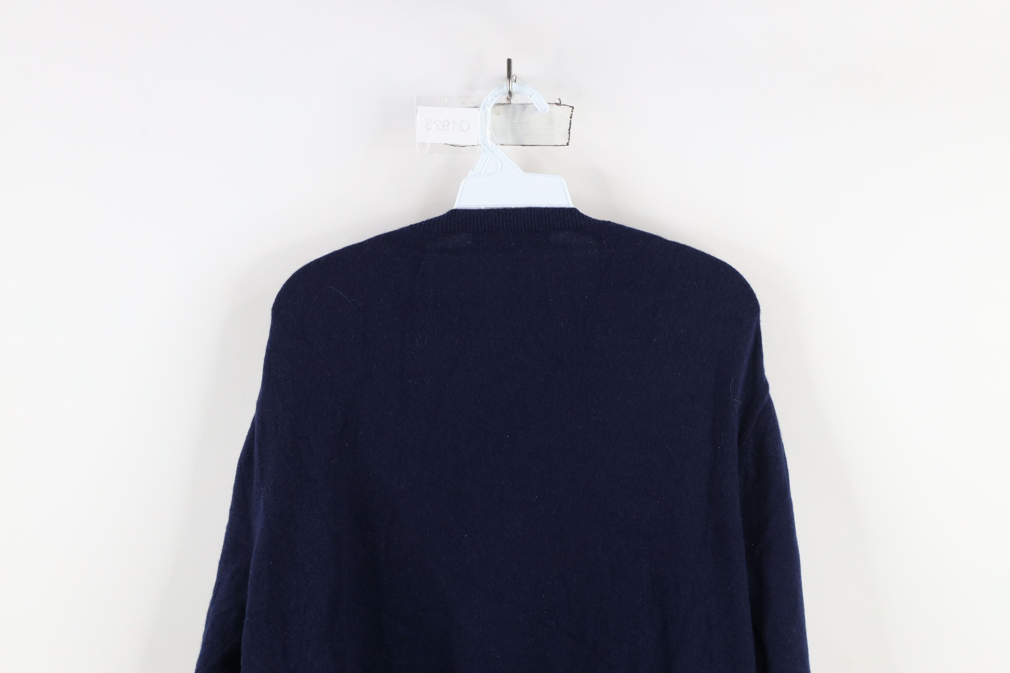 Vineyard Vines × Vintage Vineyard Vines Soft Cashmere Knit V-Neck Sweater Navy Blue Size US L / EU 52-54 / 3 - 10 Thumbnail