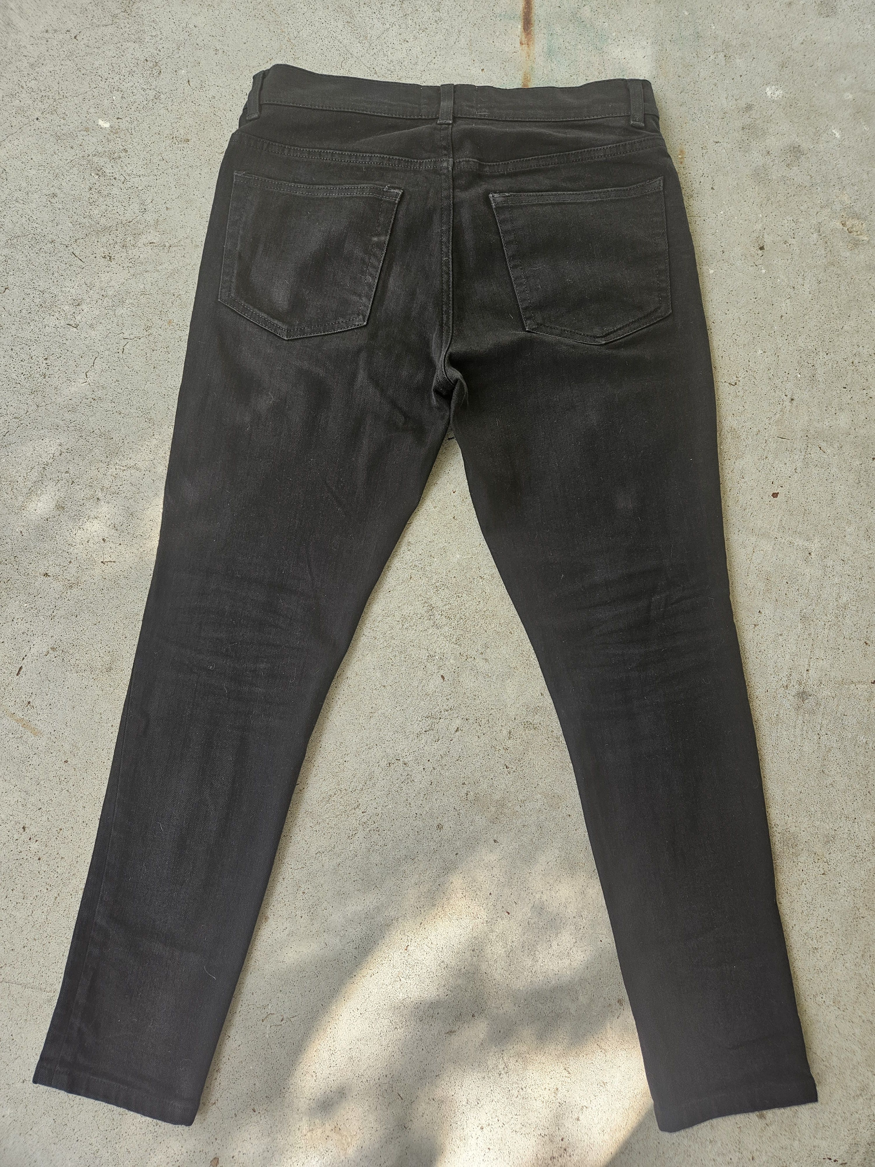 Acne Studios Thin Stay Cash Black Denim Jeans Size US 30 / EU 46 - 2 Thumbnail
