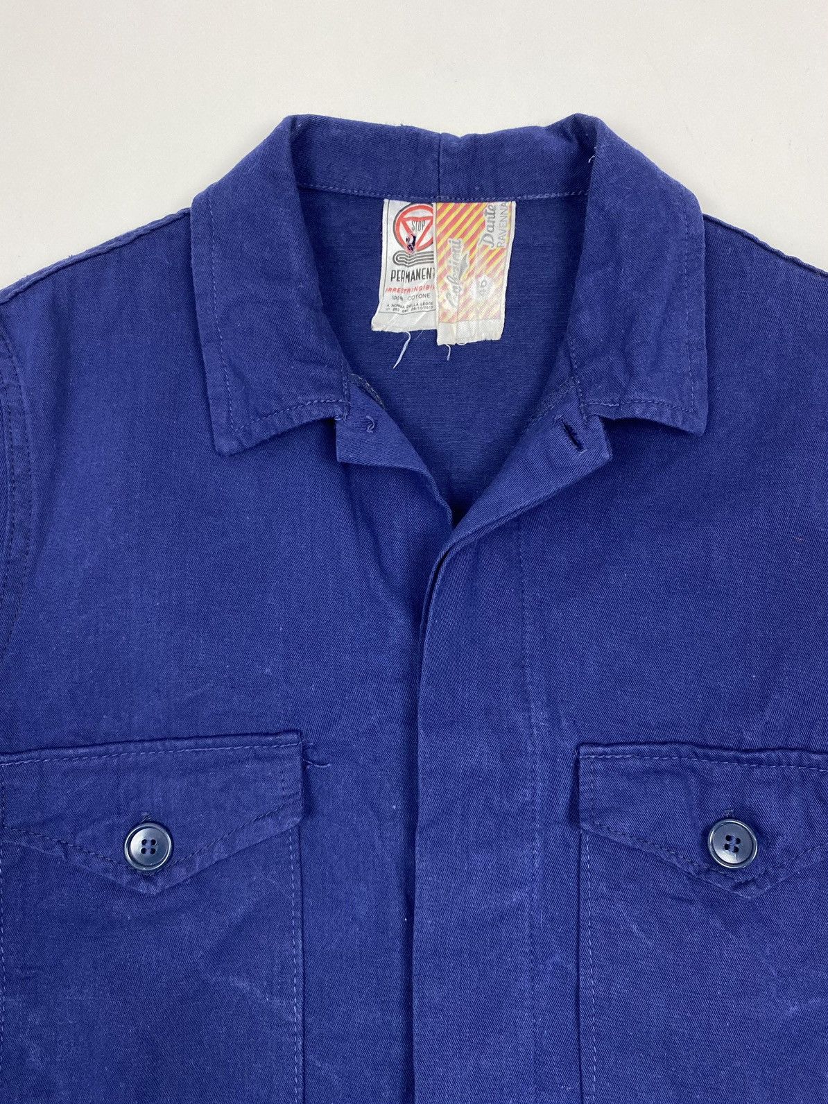 Vintage 1970’s Vintage Italian Two Pocket Boxy Work Jacket Size US XS / EU 42 / 0 - 2 Thumbnail