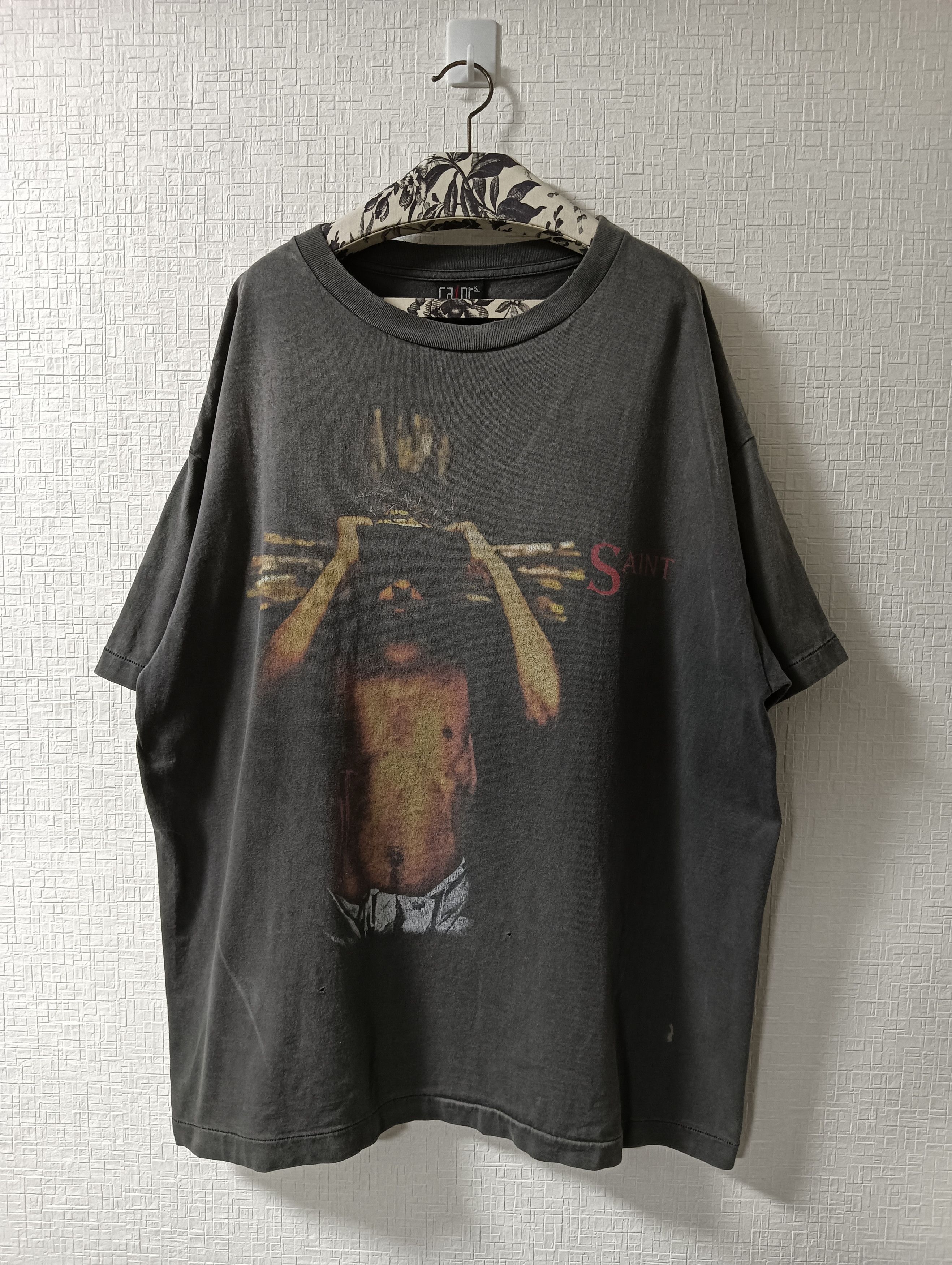 Pre-owned Saint Michael We Live In Hell Tee In Black