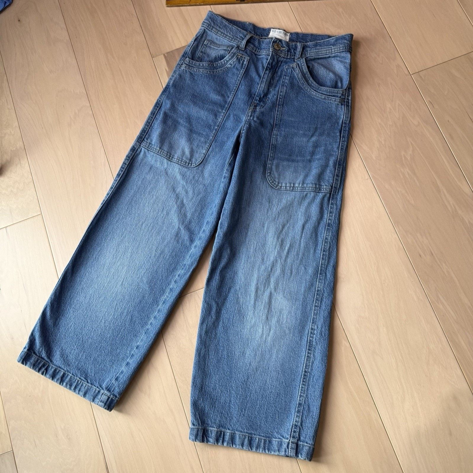 Free People Free People Piper Mid Rise Crop Wide Leg Jeans Women's 28 Size 28" / US 6 / IT 42 - 11 Thumbnail