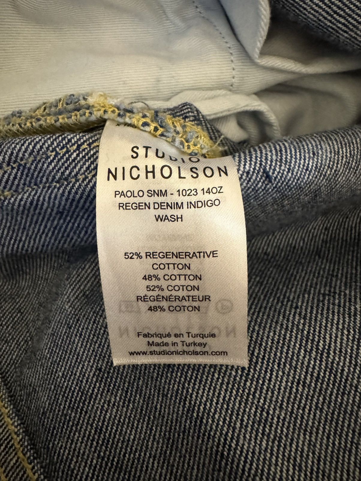 Studio Nicholson Studio Nicholson Paolo Denim Pant Size US 32 / EU 48 - 5 Thumbnail