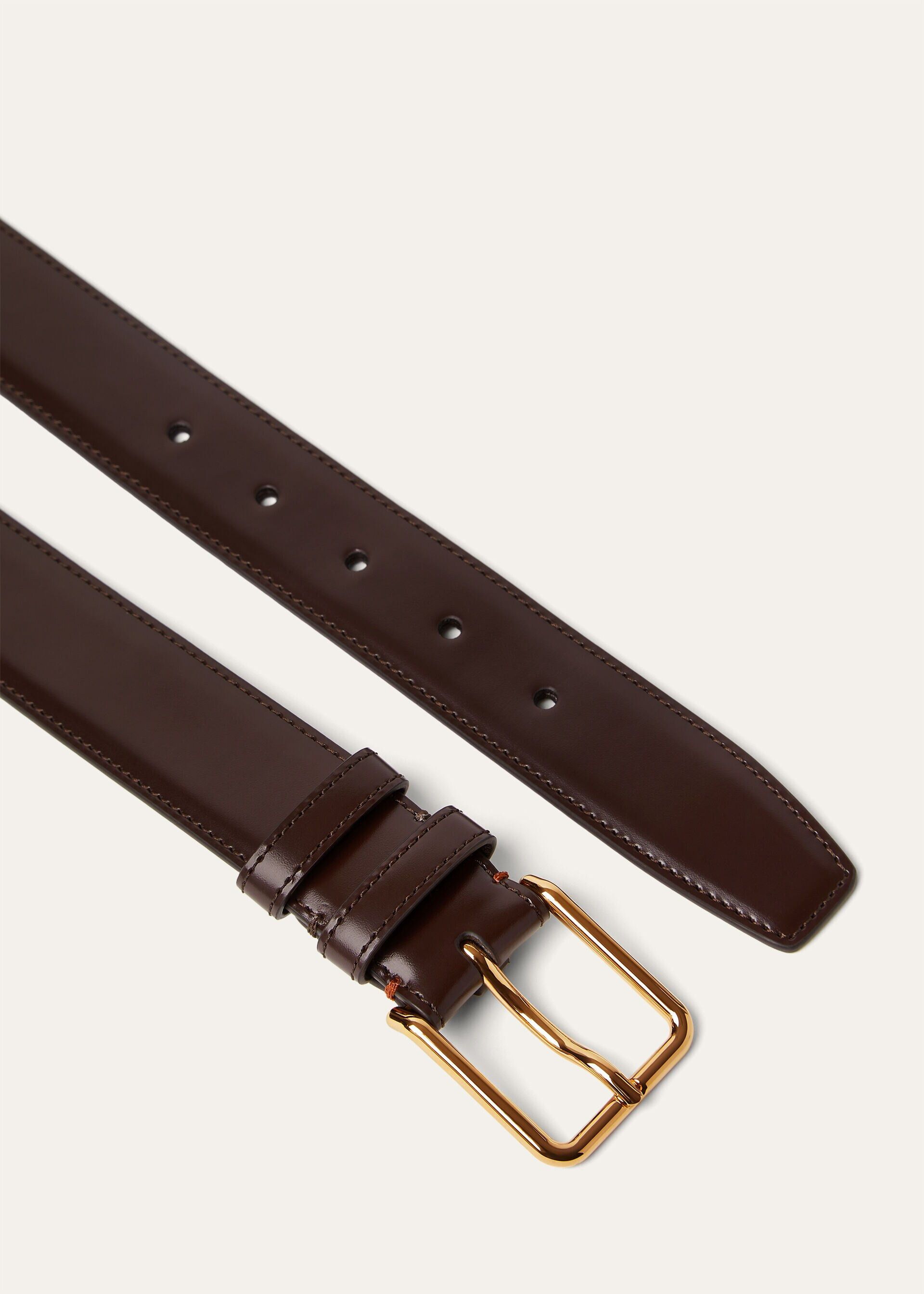 Loro Piana os11x0426 FAR1388 Size: OS / Mayfair Belt in Dark Coffee Size ONE SIZE - 2 Thumbnail
