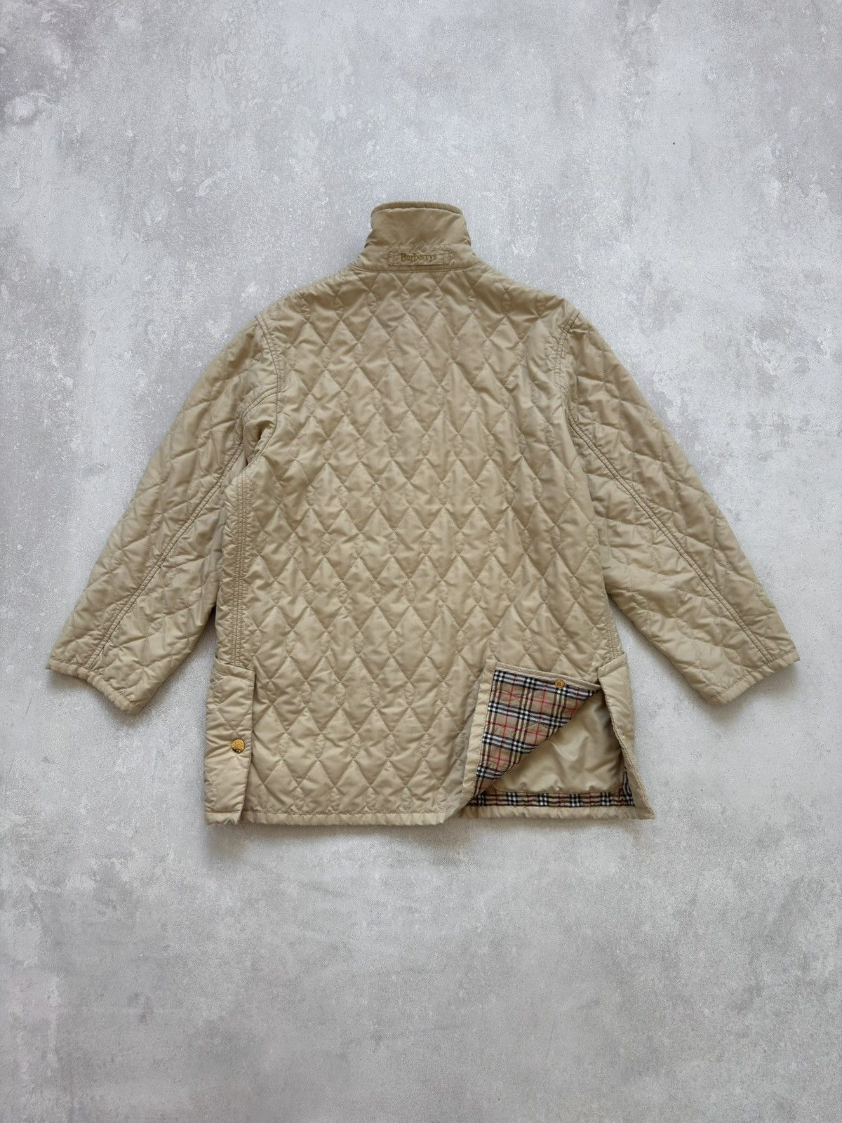 Burberry Vintage Burberrys 90s Nova Check Quilted Coat Jacket Logo Size US L / EU 52-54 / 3 - 18 Thumbnail