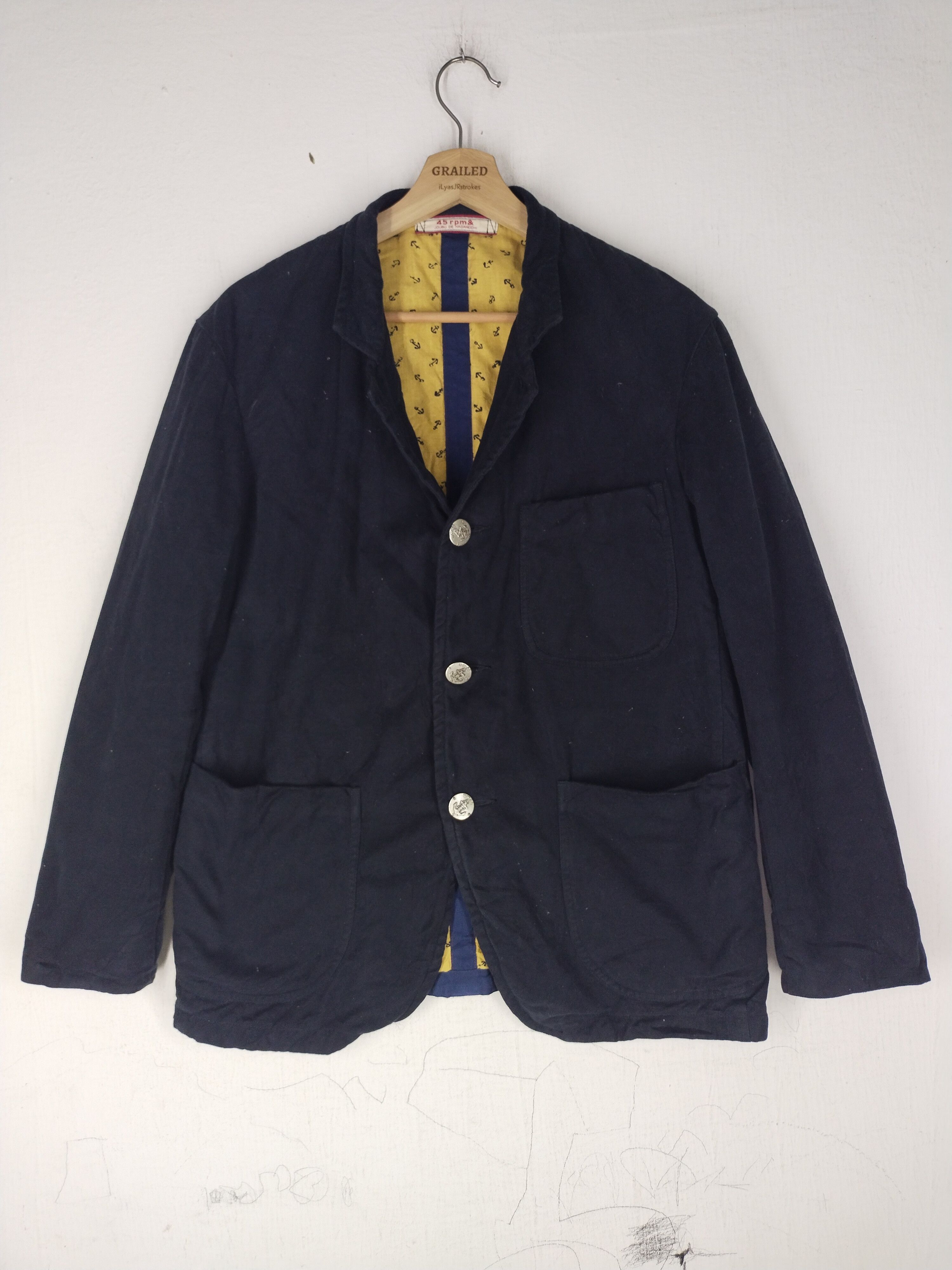 45rpm Vtg 45rpm Coat Jacket Kapital Blue Blue Jacket Size US M / EU 48-50 / 2 - 1 Thumbnail