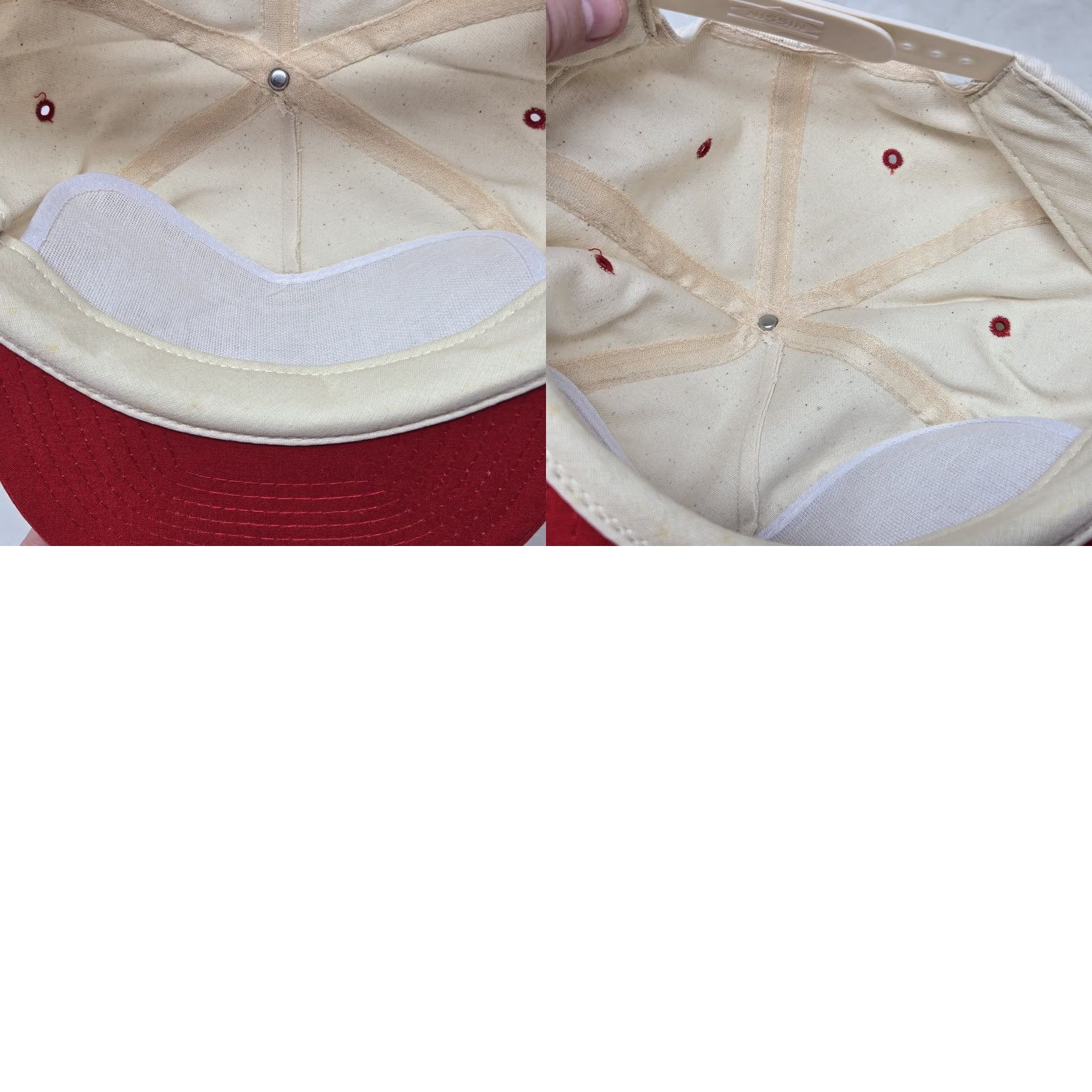 Vintage VINTAGE Atlantic Dairy Cooperative Trucker Hat ADC Rope Snapback Adjustable Red Men One Size Trucker Hat USA Adjustable Size ONE SIZE - 9 Thumbnail