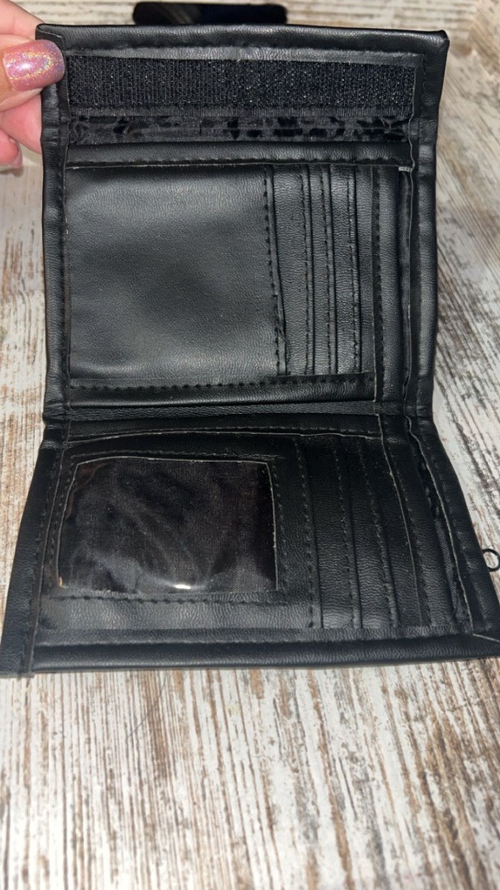 The Unbranded Brand Men's Unbranded Black Wallet One Size Size ONE SIZE - 3 Thumbnail