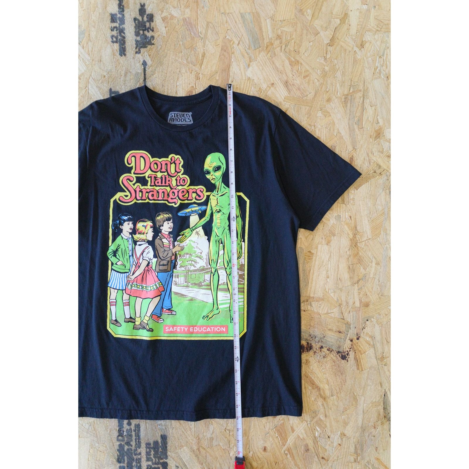 Vintage Vintage Steven Rhodes Art Tee T-Shirt, Black - Large Size US L / EU 52-54 / 3 - 5 Thumbnail