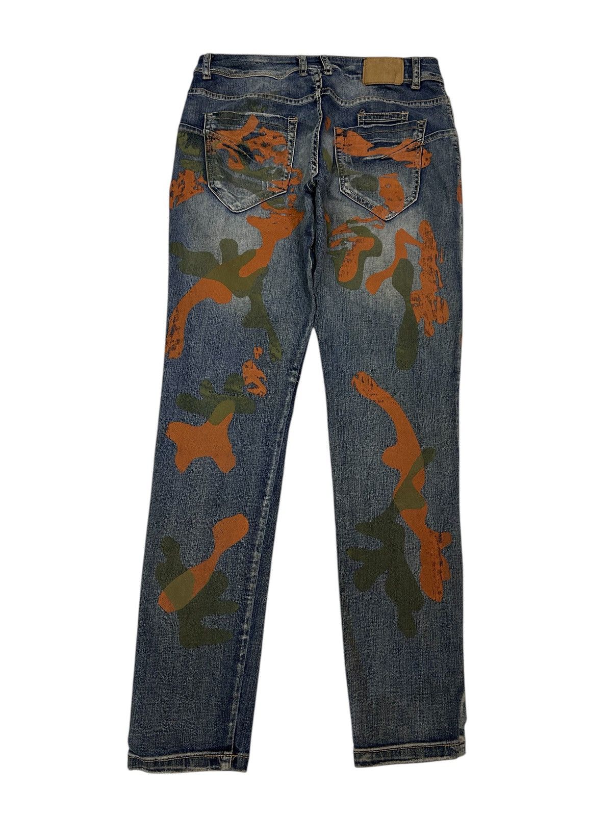 Japanese Brand × Vintage RARE! DENIM STYLED ITALY ART PAINT STREETWEAR JEANS Size US 32 / EU 48 - 2 Thumbnail