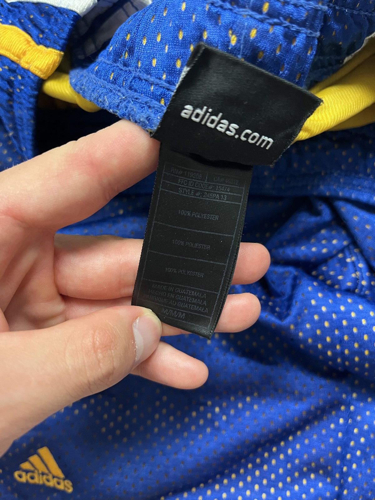 Adidas × NBA × Vintage Vintage Adidas Golden State Warriors NBA Shorts Size US 32 / EU 48 - 8 Thumbnail