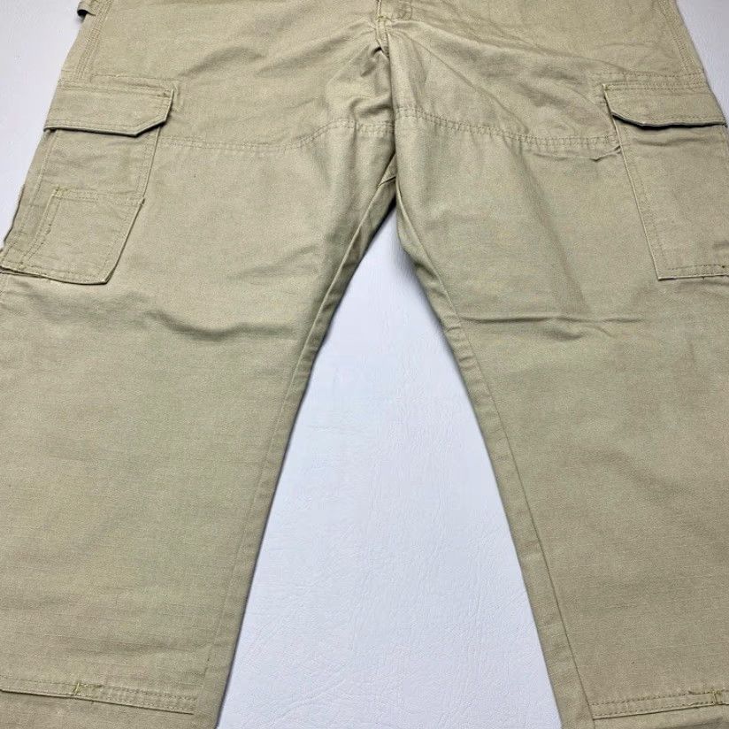 Wrangler WranglER Riggs Men 3W060BR Ripstop Rip Stop Cargo Work Pants 42x32 Bark 8122 Size US 42 / EU 58 - 3 Thumbnail