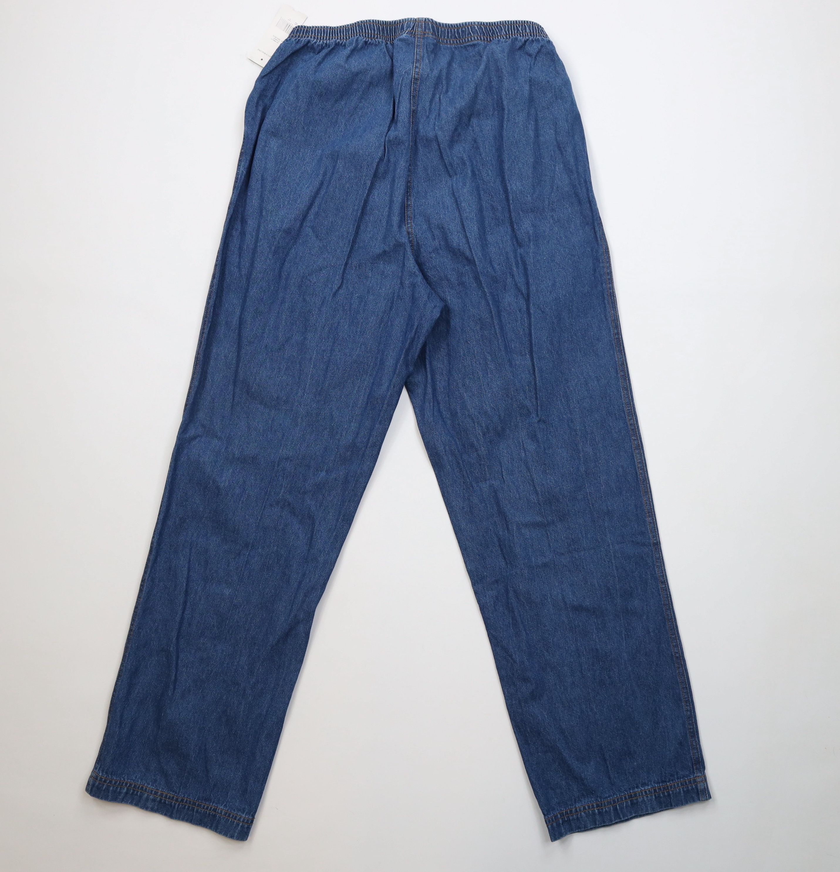 Vintage Deadstock Vintage 90s Y2K Babydoll Denim Jeans Blue Cotton Size 32" / US 10 / IT 46 - 8 Thumbnail