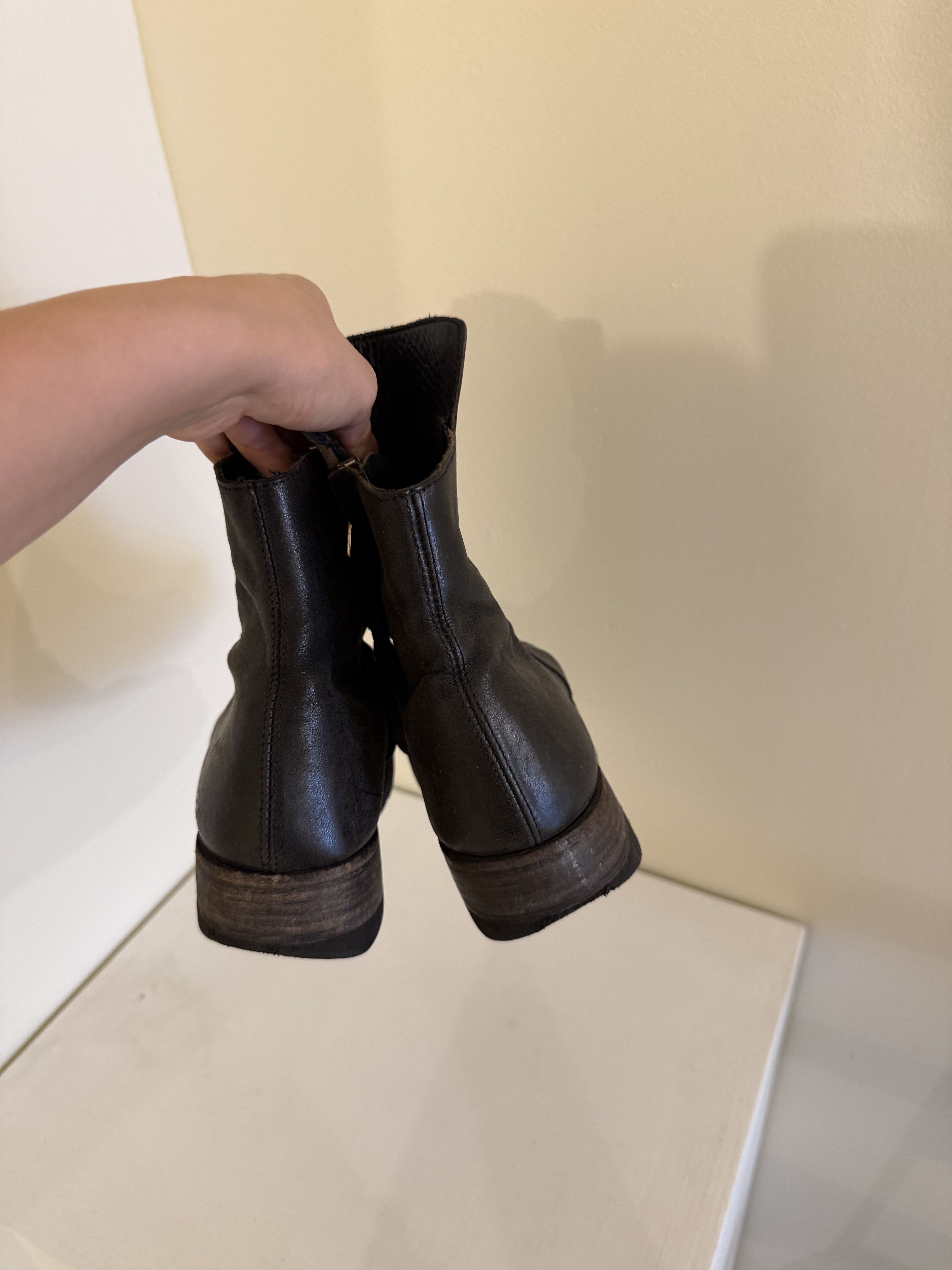 Boris Bidjan Saberi boris bidjan saberi back zip leather boots Size US 7 / IT 37 - 2 Thumbnail