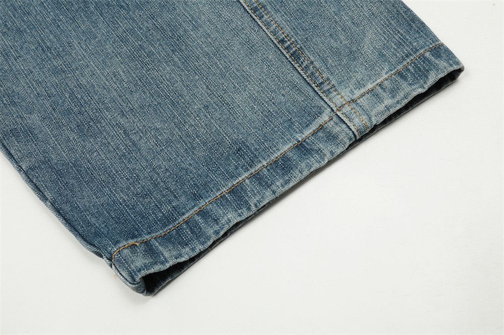 Vintage Men's American Tie-Dye Patchwork Washed Distressed Jeans Size US 32 / EU 48 - 5 Thumbnail