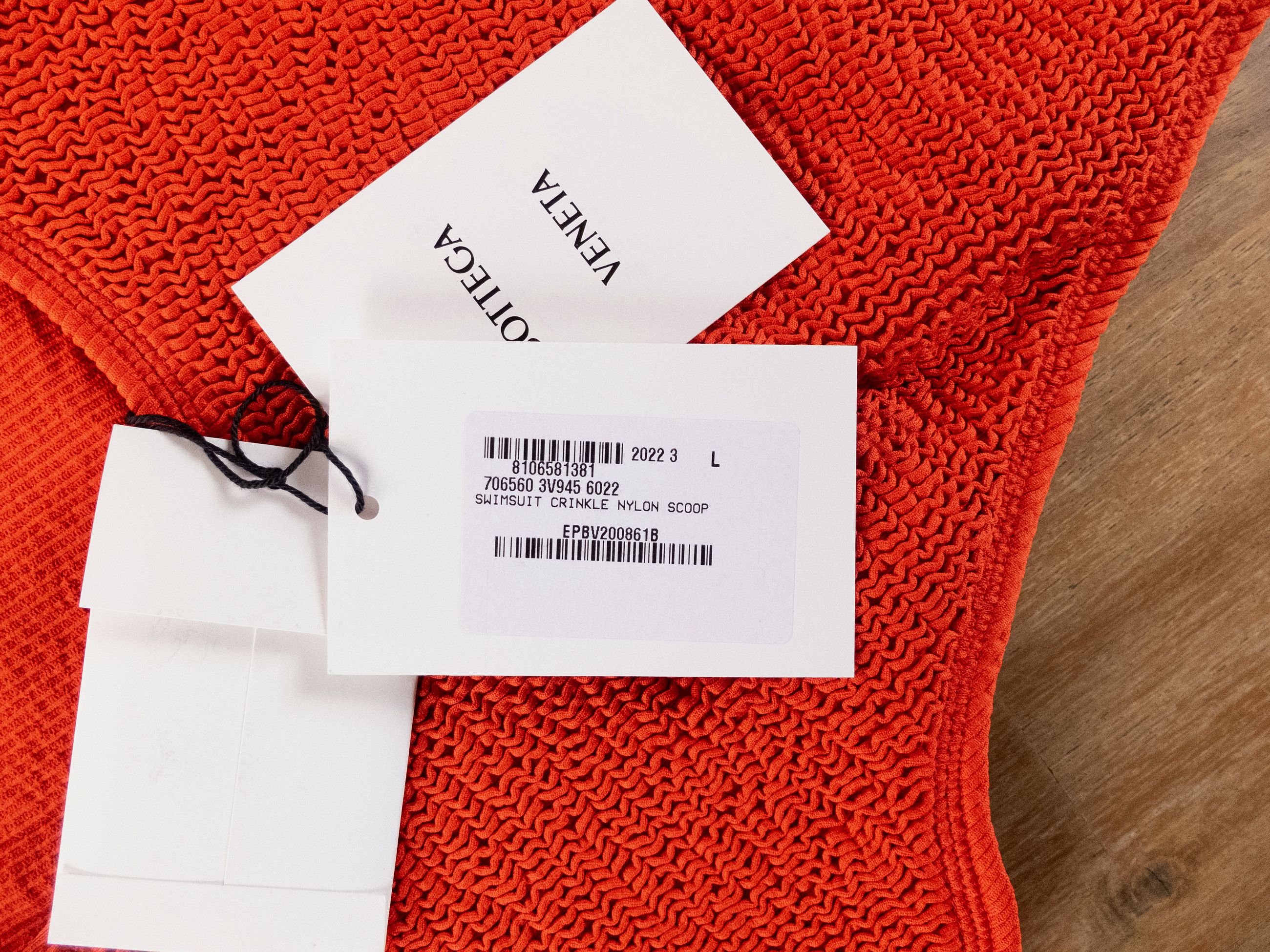Bottega Veneta BOTTEGA VENETA crinkle orange one piece swimsuit Size Large Size 30" / US 8 / IT 44 - 5 Thumbnail