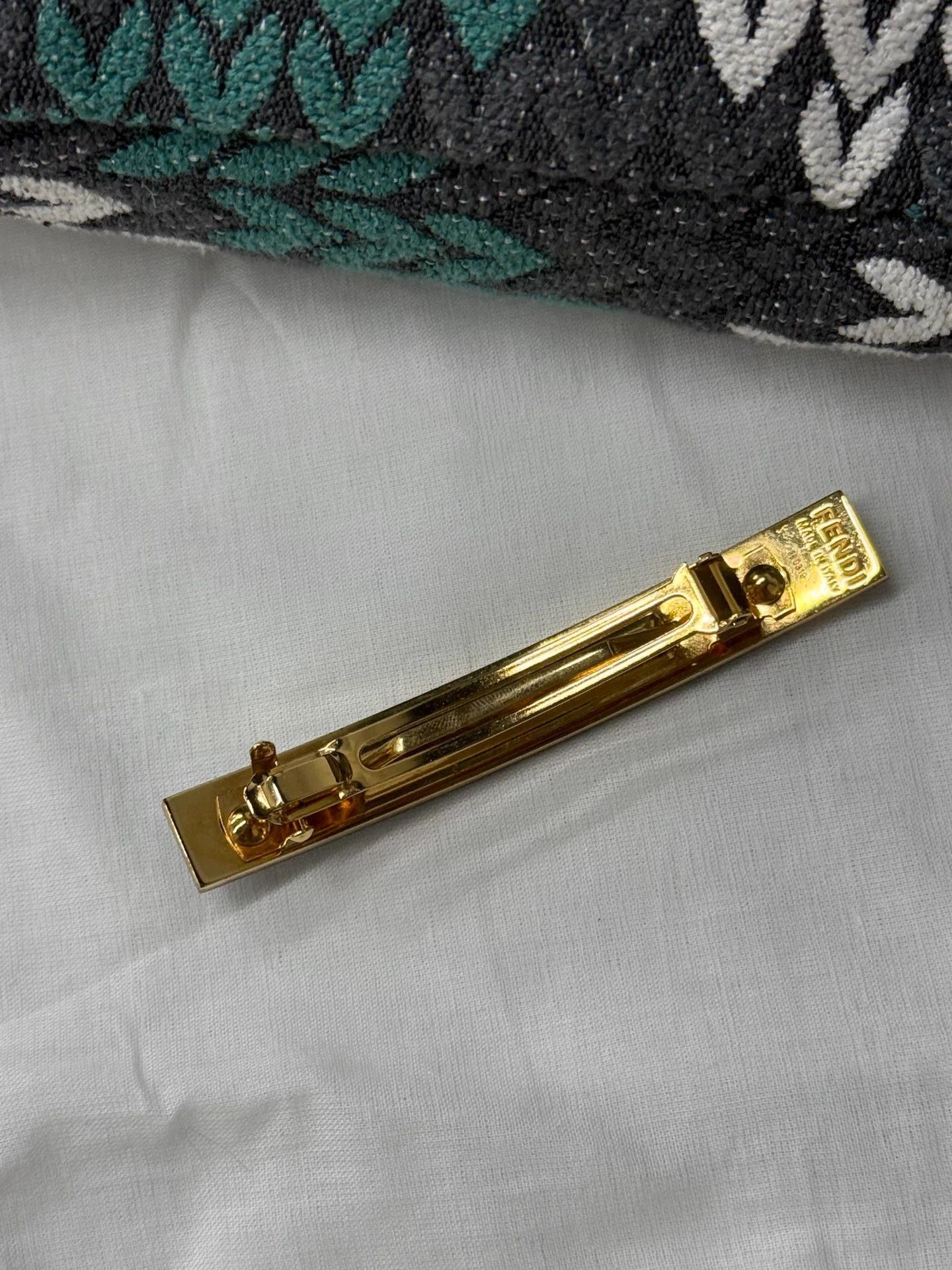 Fendi FF Monogram Hair Clip