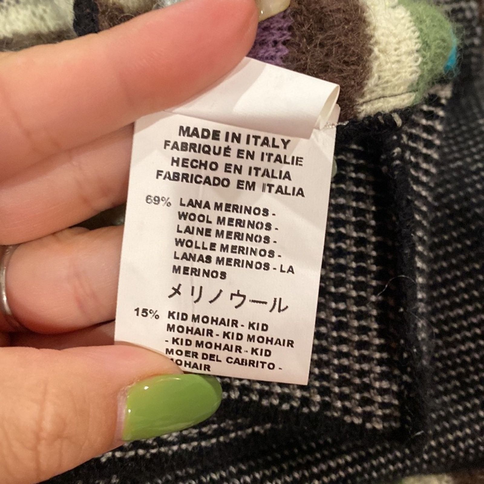 Missoni MISSONI Multi-color Striped Wool Mohair Knit Sleeveless Vest Size L / US 10 / IT 46 - 5 Thumbnail