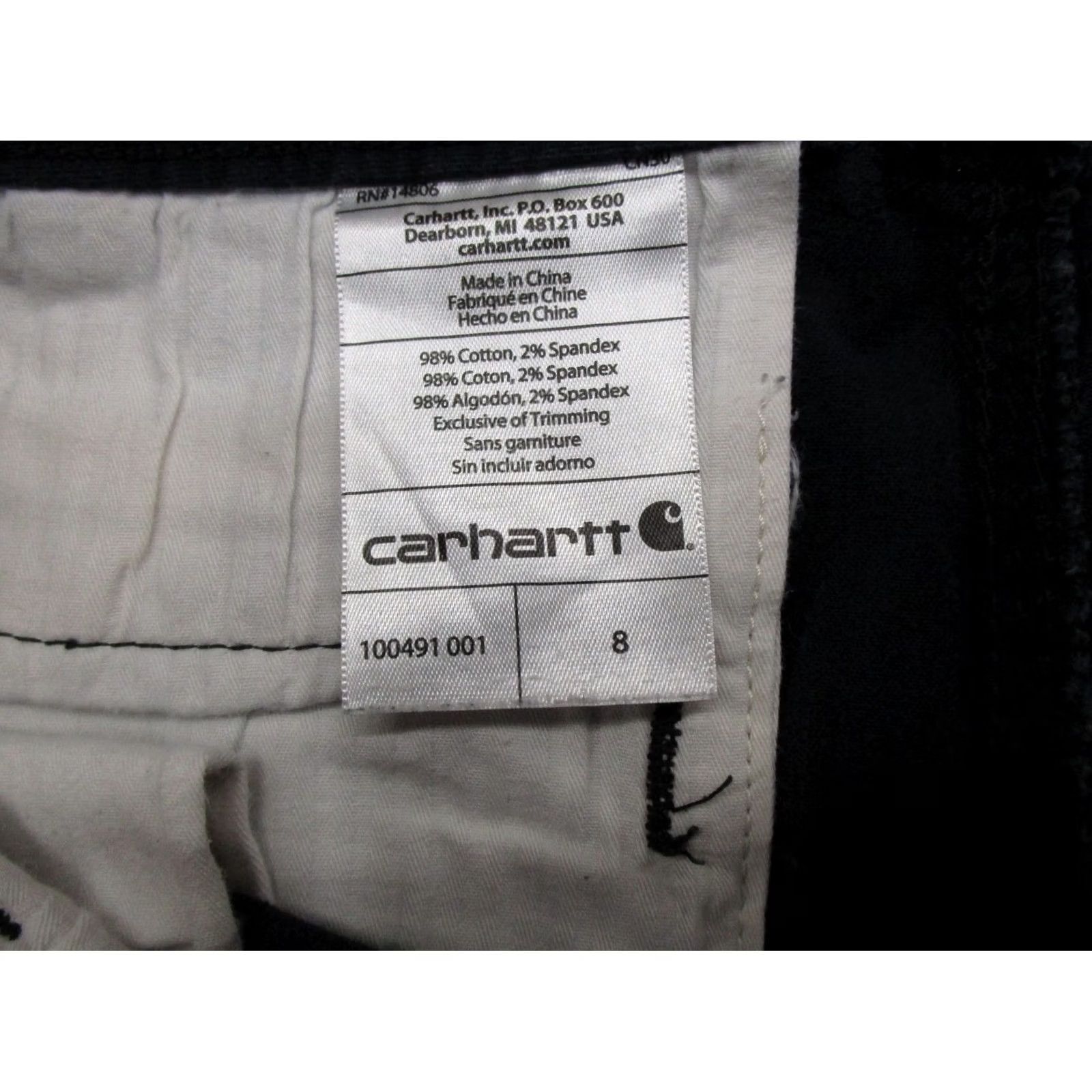 Carhartt Carhartt Shorts Women's Size 8 Black Workwear Canvas 8.5-10.5in Hiking Outdoor Logo Pocket Sl… Size 30" / US 8 / IT 44 - 2 Thumbnail