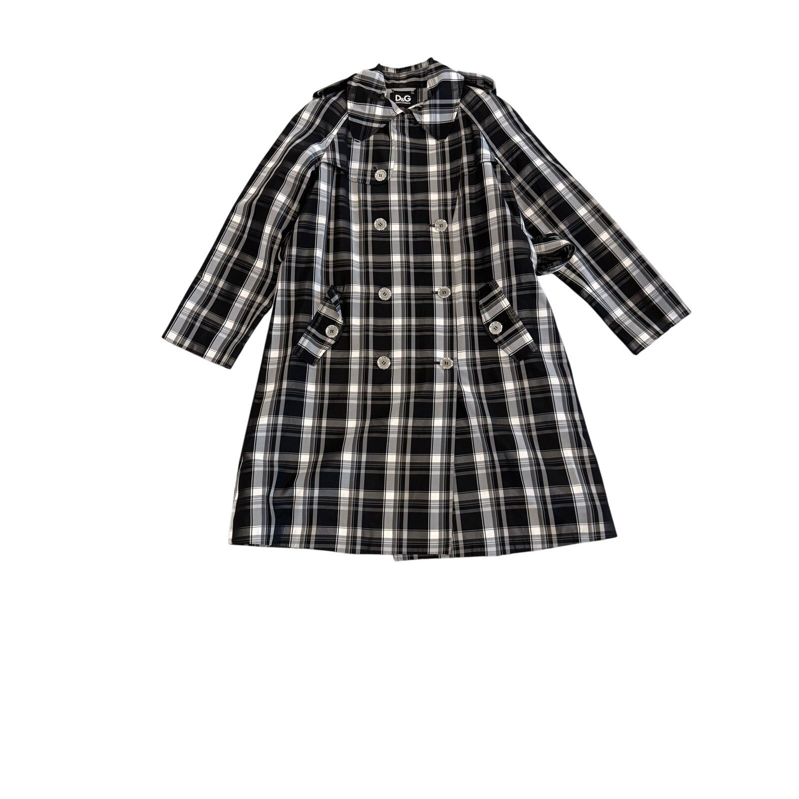 Dolce & Gabbana Dolce & Gabbana Plaid Trench Coat - Size 40 IT Size S / US 4 / IT 40 - 3 Thumbnail