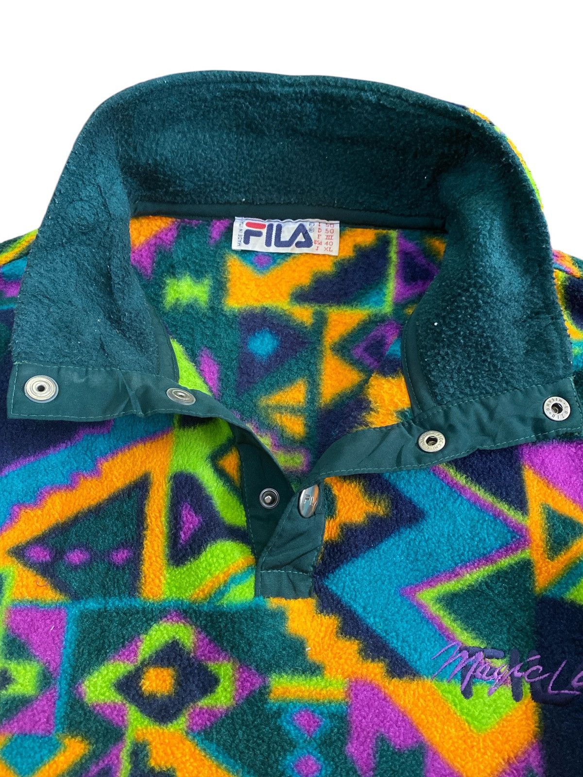 Fila × Vintage Vintage Fila Fleece Jacket Size US M / EU 48-50 / 2 - 6 Thumbnail
