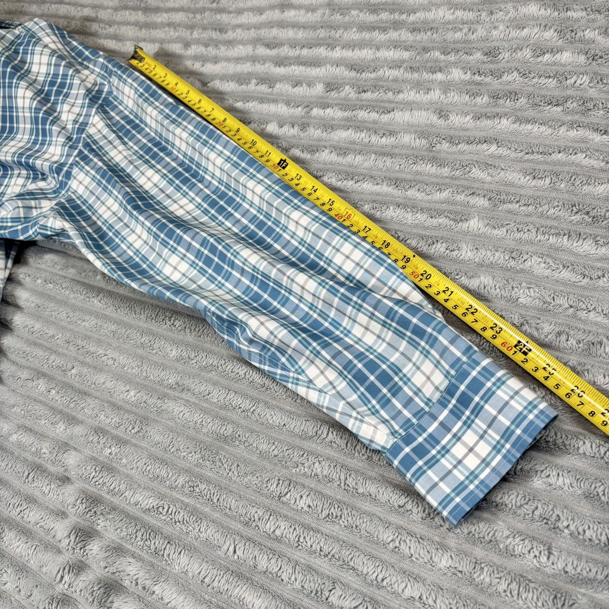 UNTUCKit UNTUCKit Maxville Blue Plaid Wrinkle Free Shirt Men's 3XL Size US XXL / EU 58 / 5 - 8 Thumbnail