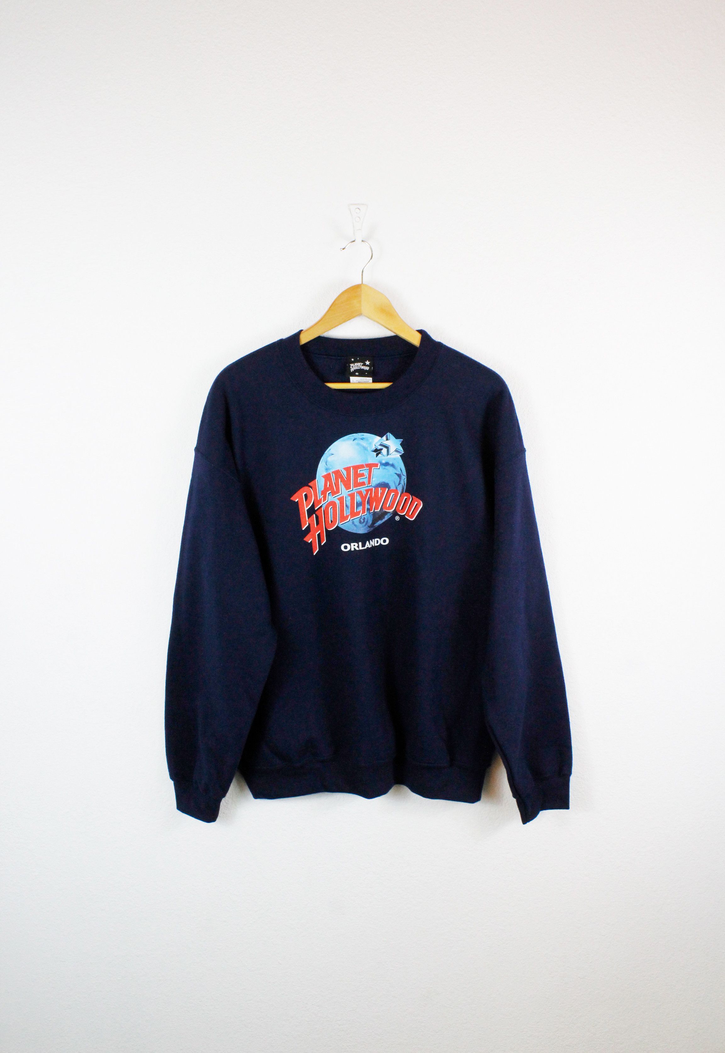Planet Hollywood Vintage 90s Planet Hollywood Orlando Graphic Swetashirt Size US L / EU 52-54 / 3 - 1 Thumbnail