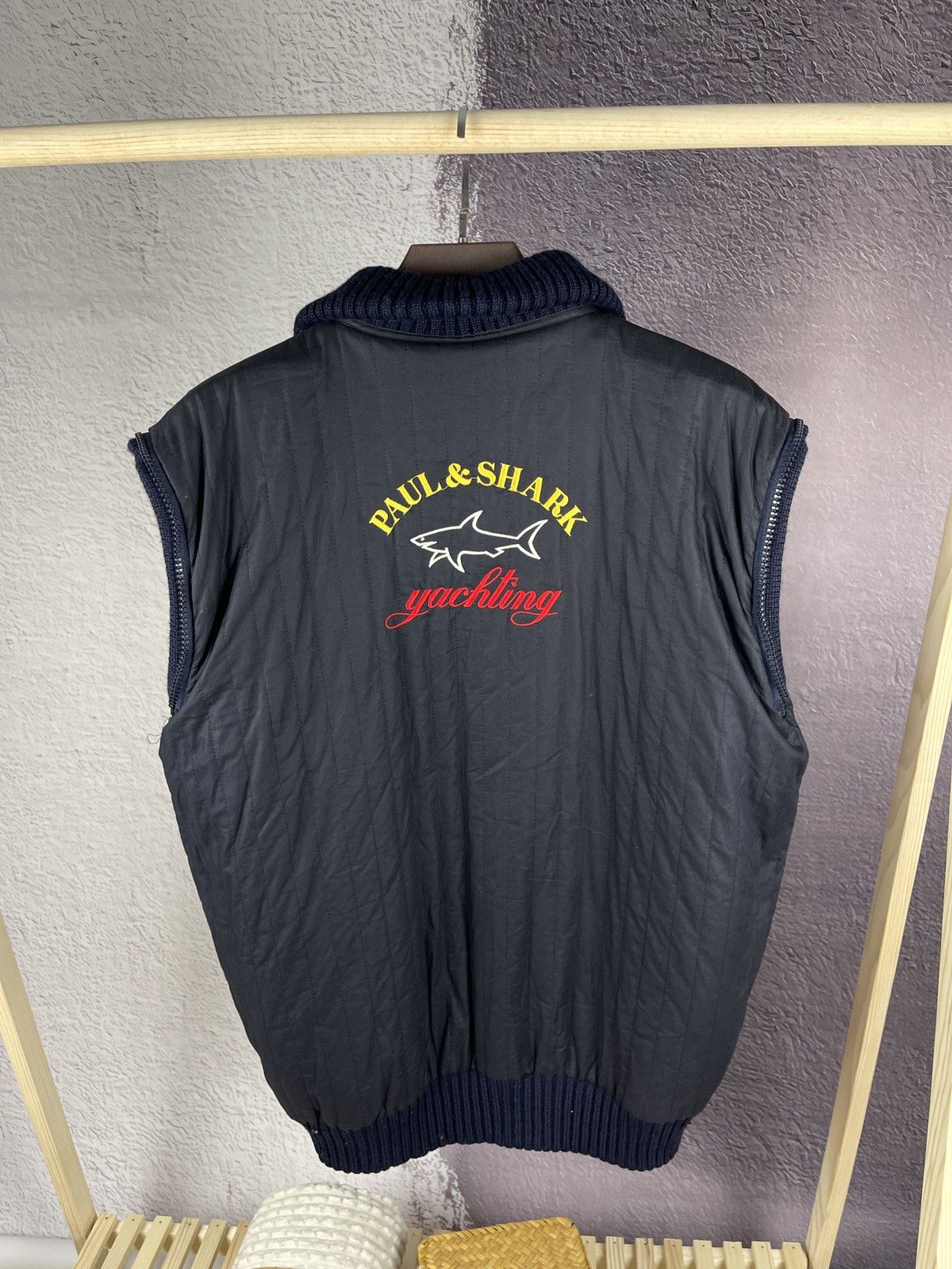 Paul & Shark Paul & Shark reversible 3 in 1 wool cotton jacket vest logo Size US XL / EU 56 / 4 - 6 Thumbnail