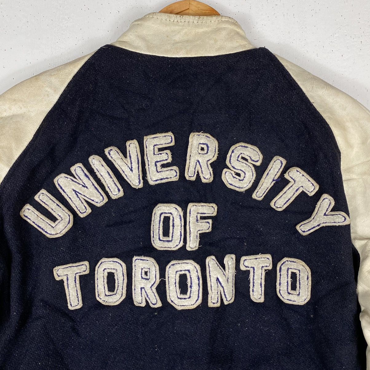 Vintage VINTAGE 70's UNIVERSITY OF TORONTO VARSITY LEATHER JACKET Size US M / EU 48-50 / 2 - 14 Thumbnail