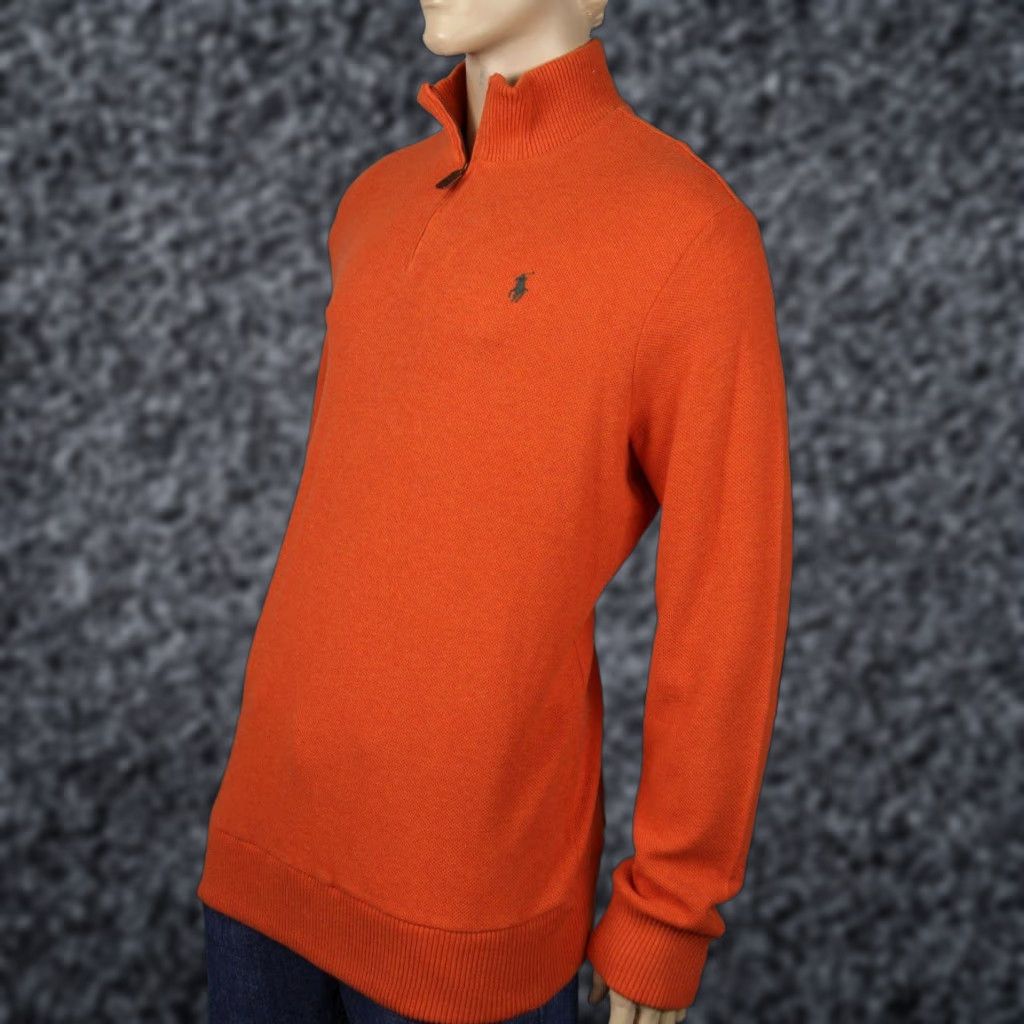Polo Ralph Lauren Polo Ralph Lauren Orange 1/2 Zip Sweater Suede Elbow NWT XL Mens Knit Orange 1/2 Zip Polo Ralph Lauren Sweater NWT XL Mens Size US XL / EU 56 / 4 - 1 Thumbnail