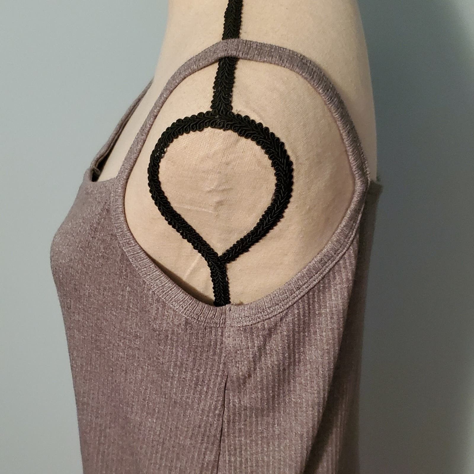 Global Work Global Work Comfy Gray Casual Rib Knit Dress Size L / US 10 / IT 46 - 5 Thumbnail