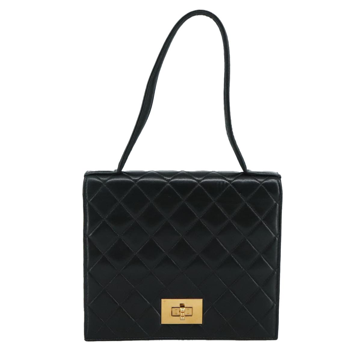 Chanel 2,55 Black Leather Shoulder Bag (Pre-Owned) Size ONE SIZE - 1 Thumbnail