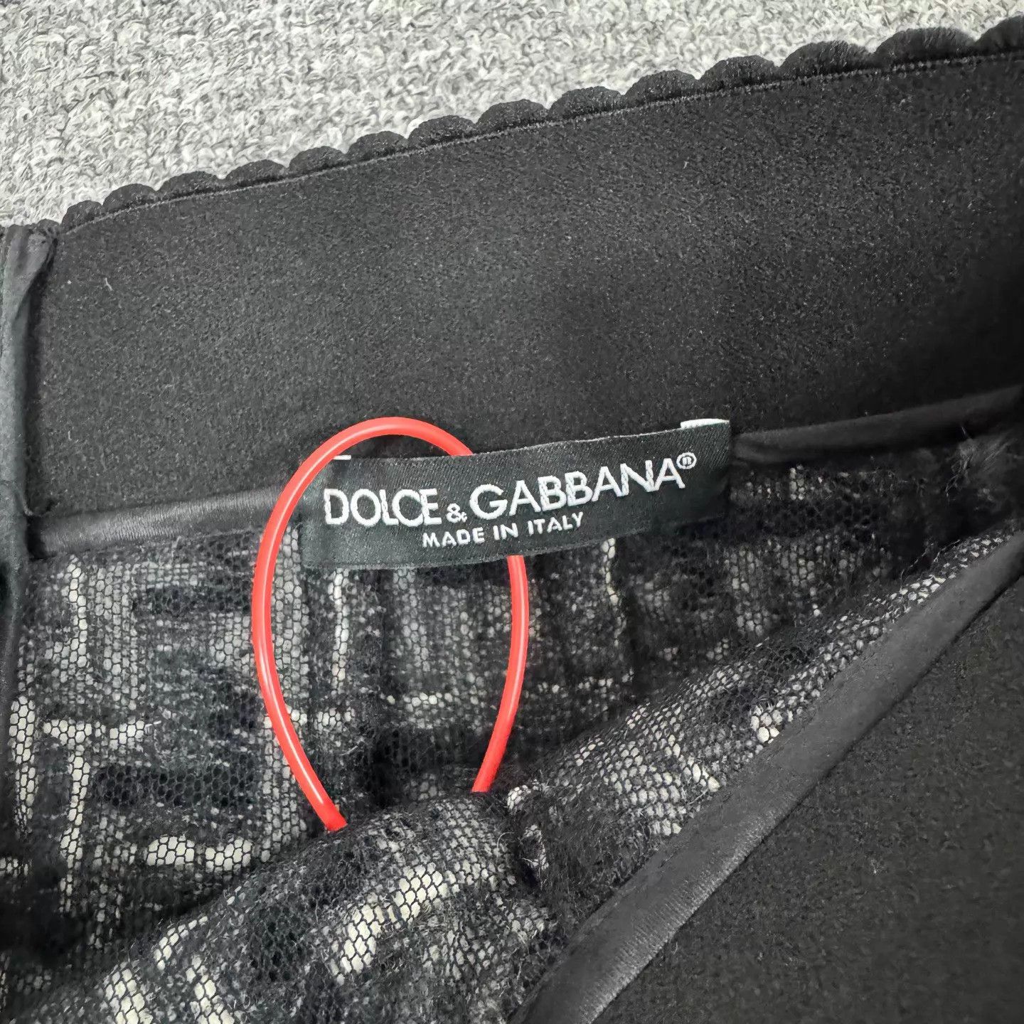 Dolce & Gabbana DG High-Waisted A-Line Skirt Black/White 36 Size 25" / US 0 / IT 36 - 5 Thumbnail