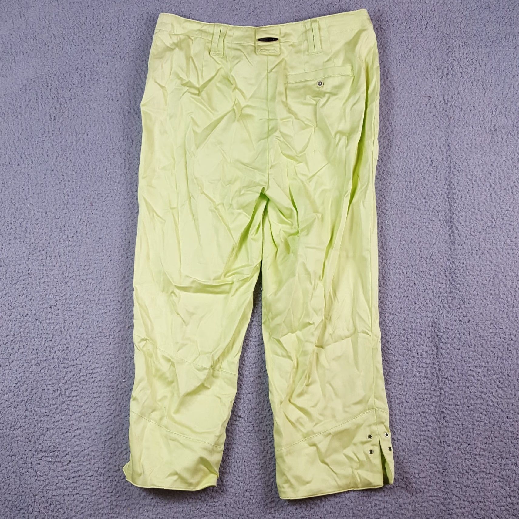 Vintage VINTAGE Jamie Sadock Capri Pants Womens Size 6 Golf Tech Breathable Preppy Y2K 90s Bohemian Retro Green Capris Size 28" / US 6 / IT 42 - 7 Thumbnail