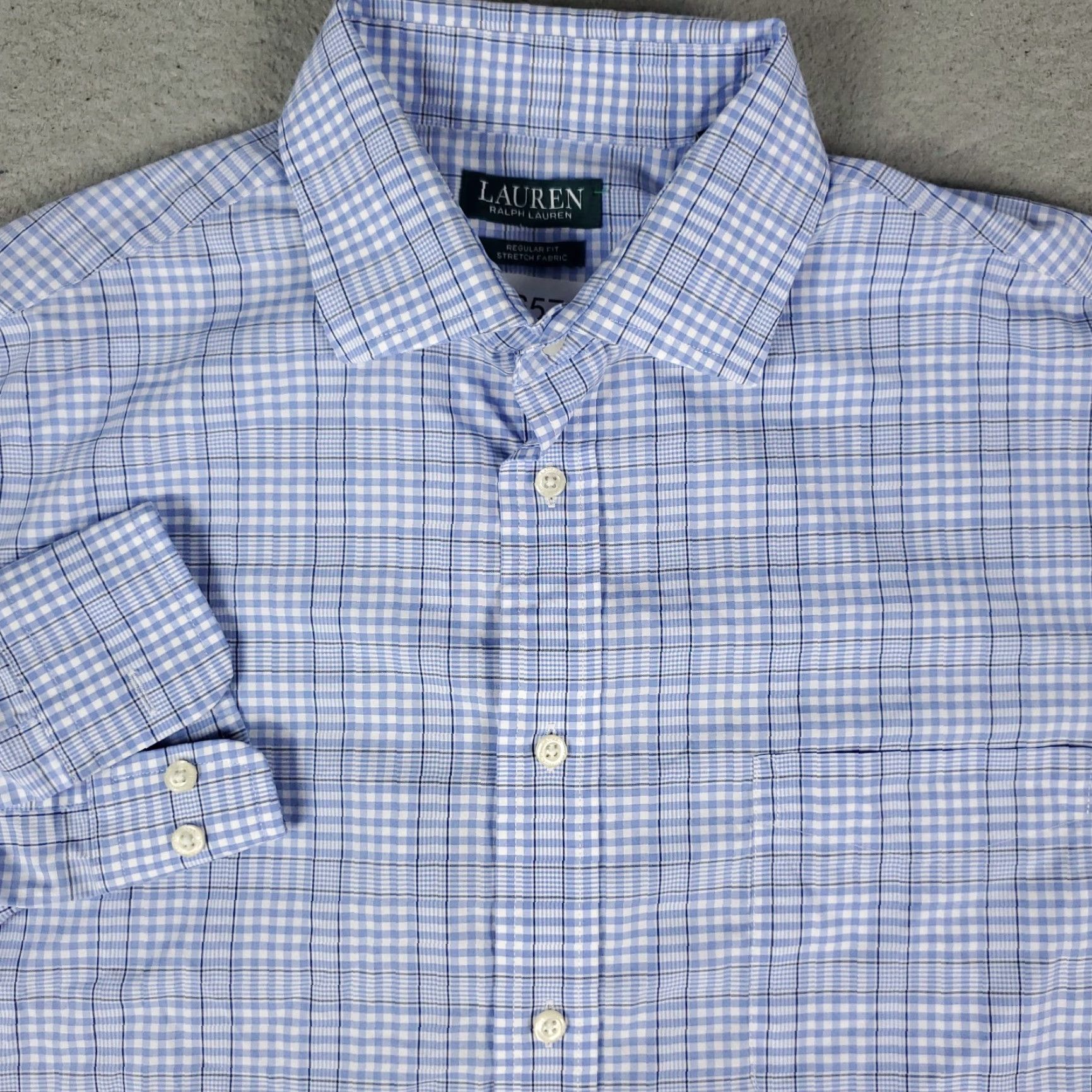 Ralph Lauren Ralph Lauren Shirt Mens Large Blue Plaid Regular Fit Button-Up Long Sleeve Size US L / EU 52-54 / 3 - 2 Thumbnail