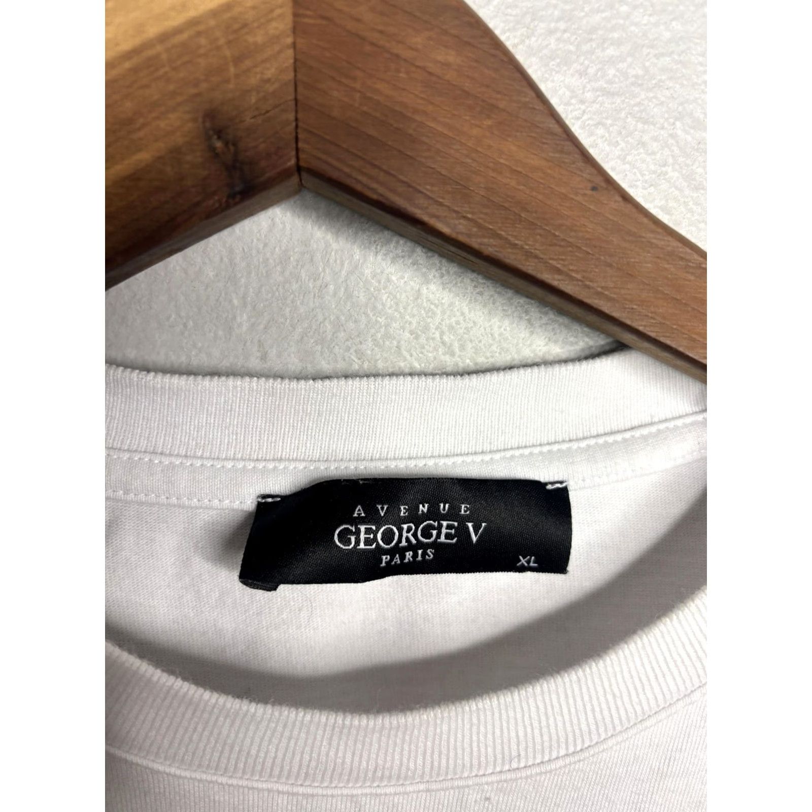 Avenue Avenue George V Paris Shirt Mens XL White Graphic Tee Couture 75008 Streetwear Size US XL / EU 56 / 4 - 3 Thumbnail