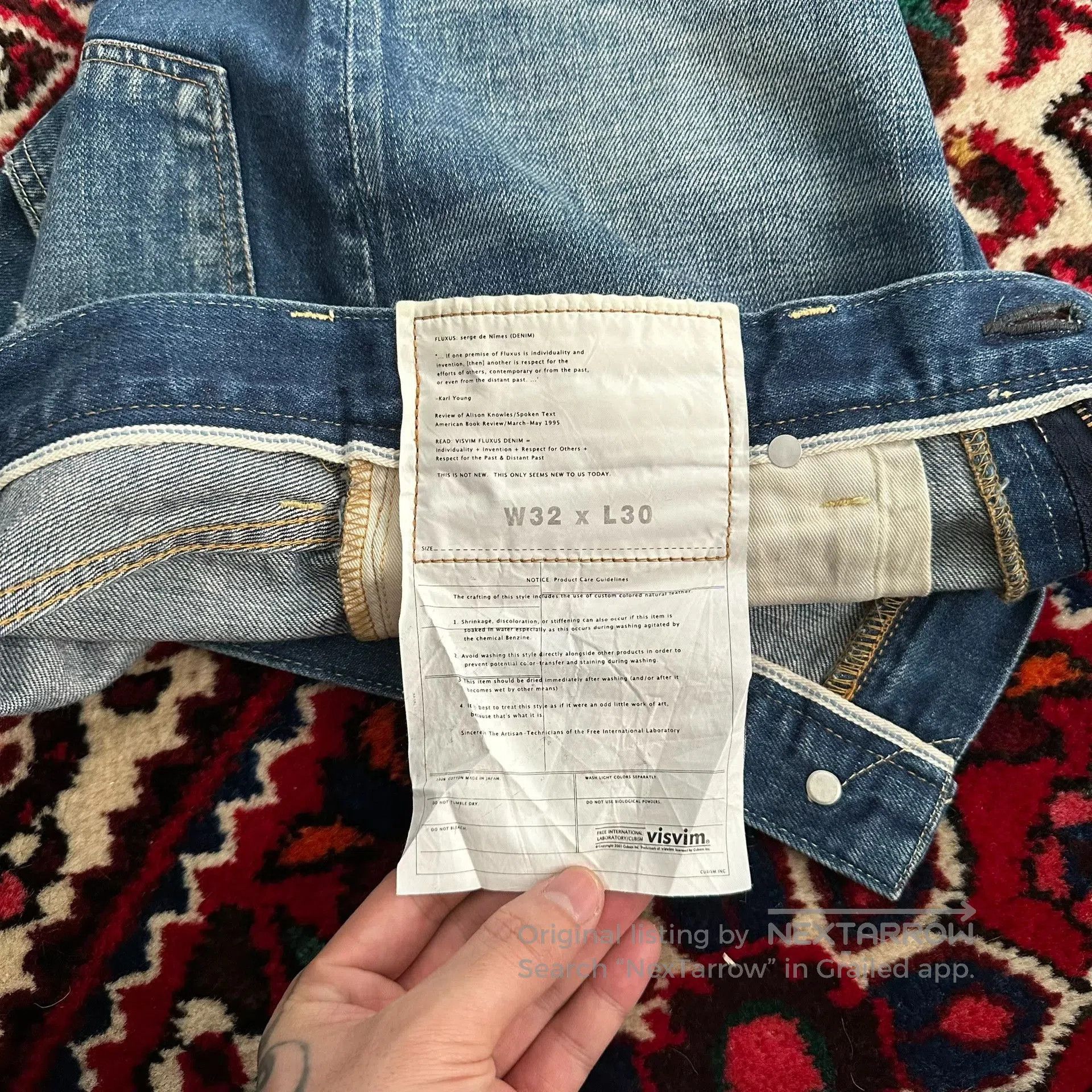 Visvim visvim fluxus denim jeans w32l30. Size US 32 / EU 48 - 8 Thumbnail