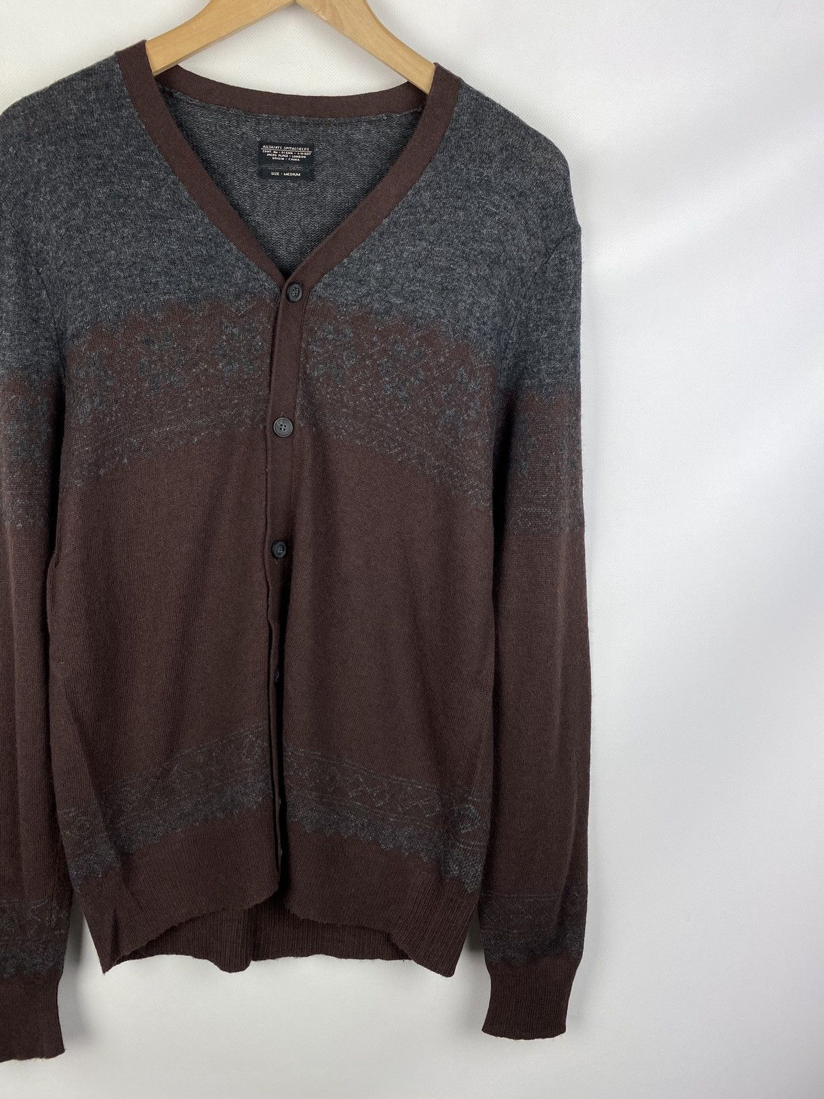 Allsaints × Japanese Brand Allsaints Scafell wool / alpaca men’s cardigan sweater Size US M / EU 48-50 / 2 - 3 Thumbnail