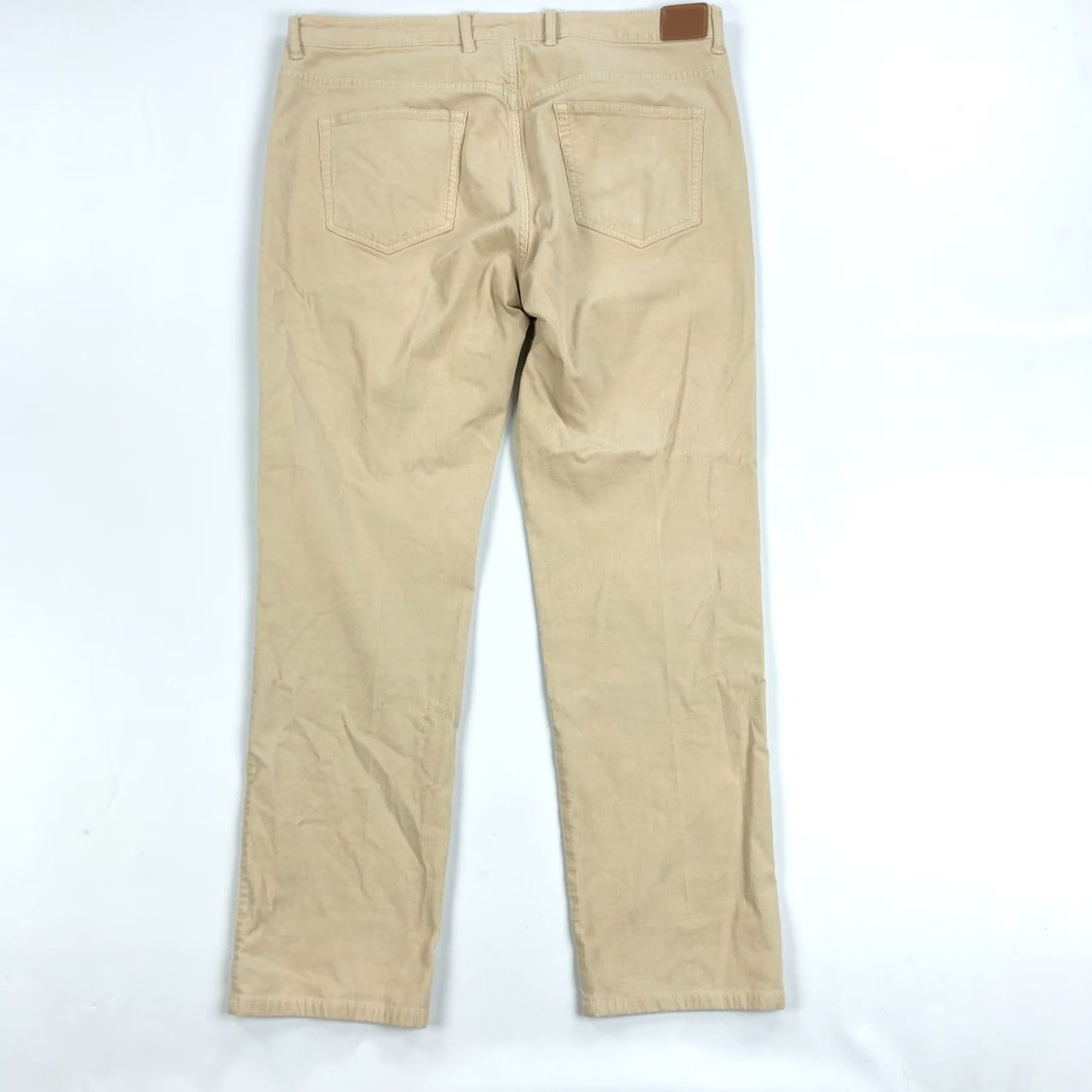 Peter Millar VINTAGE Peter Millar Pants Men 5-Pocket Beige Chino 35x30 Superior Soft Corduroy Crown Size US 35 - 3 Thumbnail